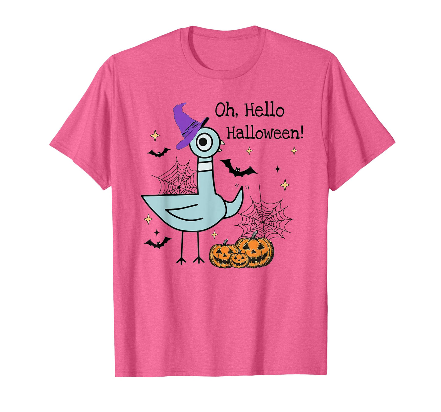 Oh, Hello Halloween Pigeon Shirt Spooky Season Teachers Kids T-Shirt
