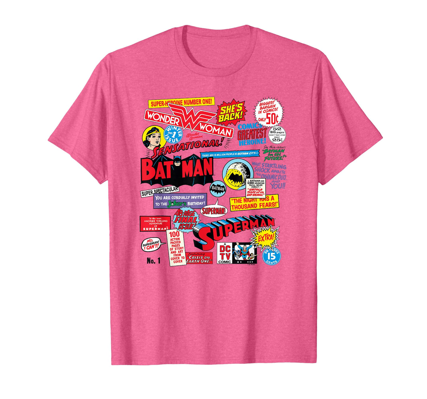 DC Comics Justice League Classic DC Universe Comics Quotes T-Shirt