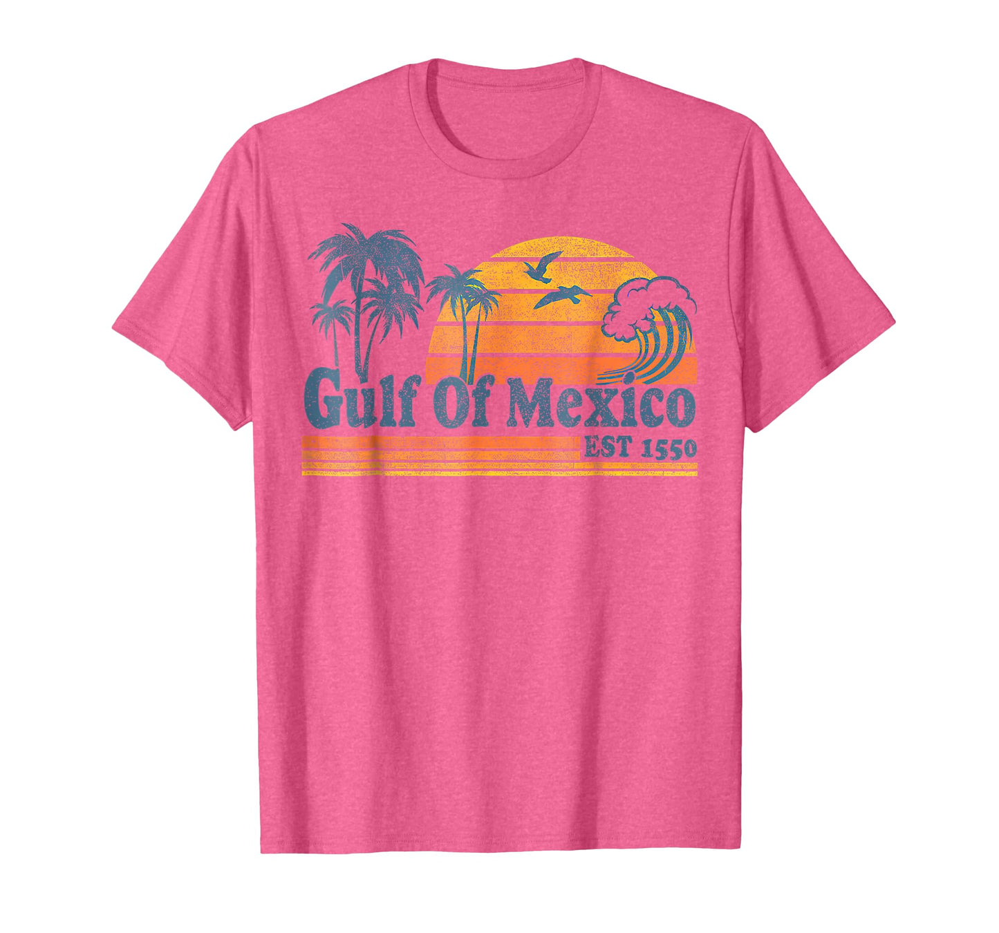 Gulf of Mexico Est 1550 Retro Vintage Beach Gulf of Mexico T-Shirt