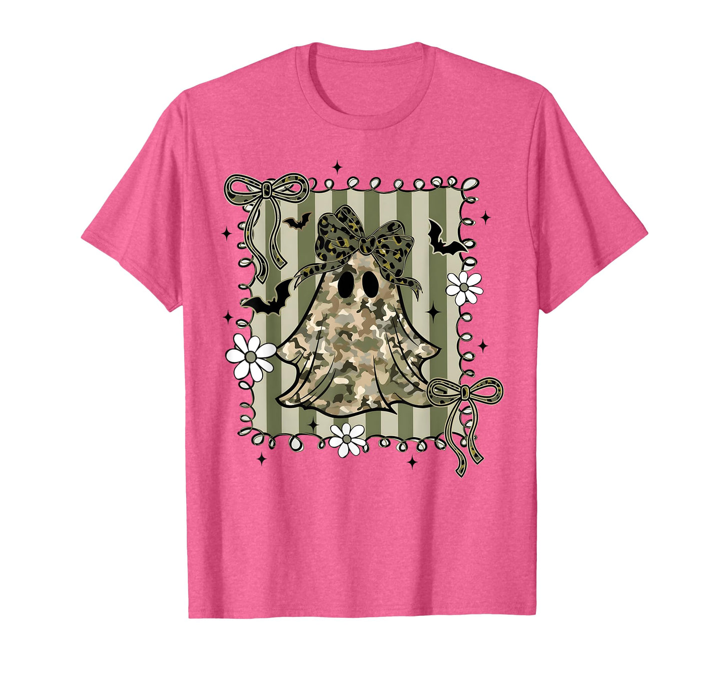 Funny Halloween Camouflage Camo Ghost Hello Hunting Season T-Shirt