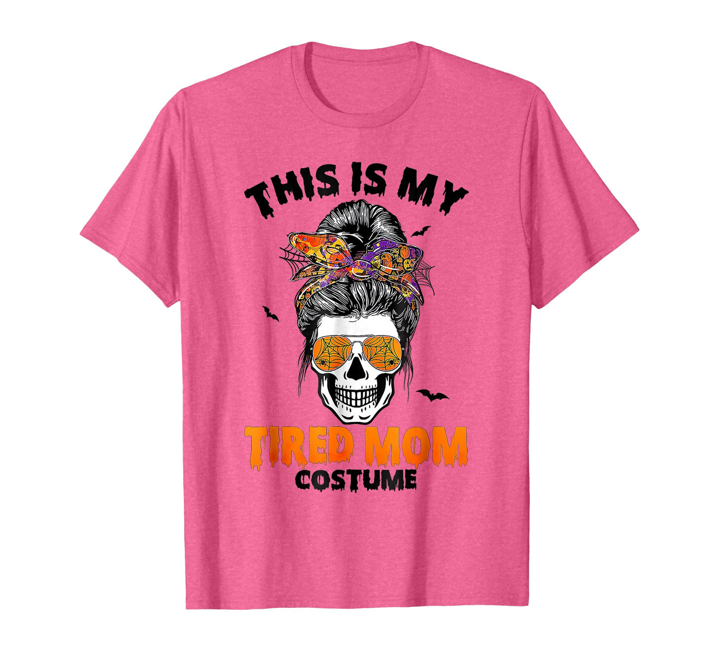 This is My Tired Mom Costume Messy Bun Halloween T-Shirt