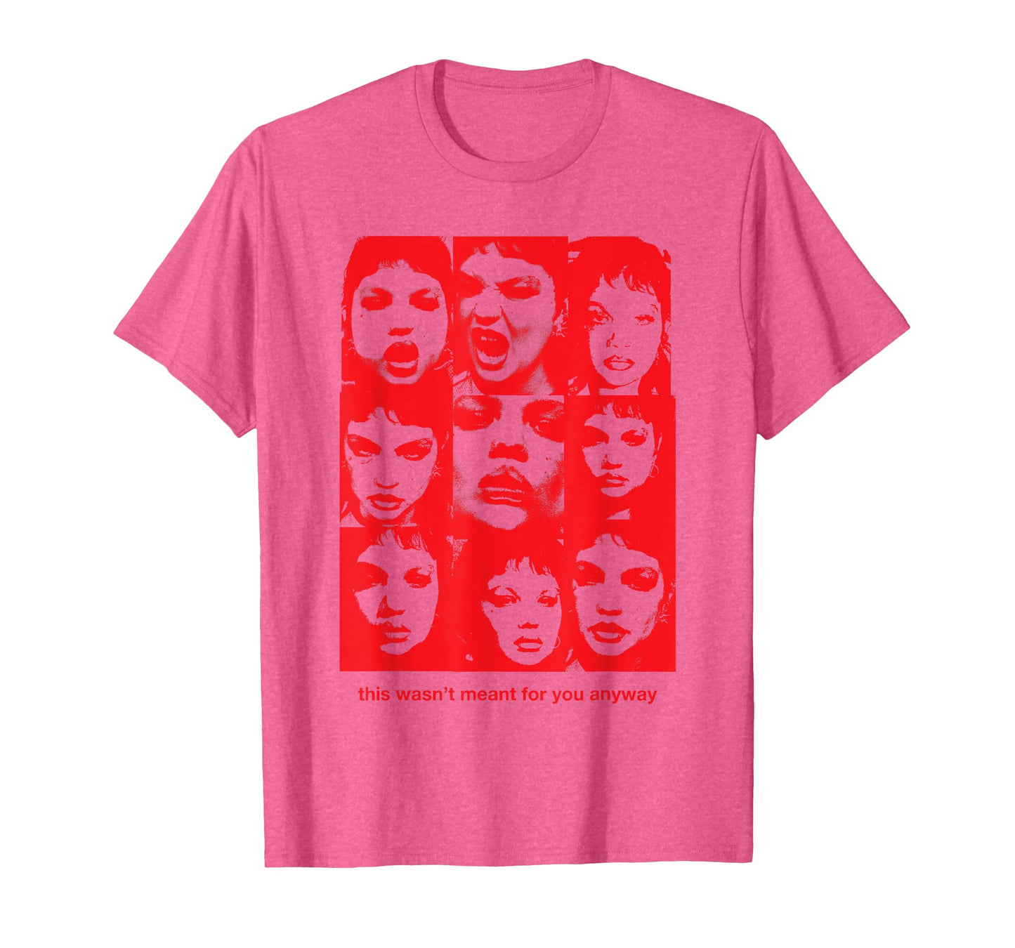 Official Lola Young Red Photo Grid T-Shirt