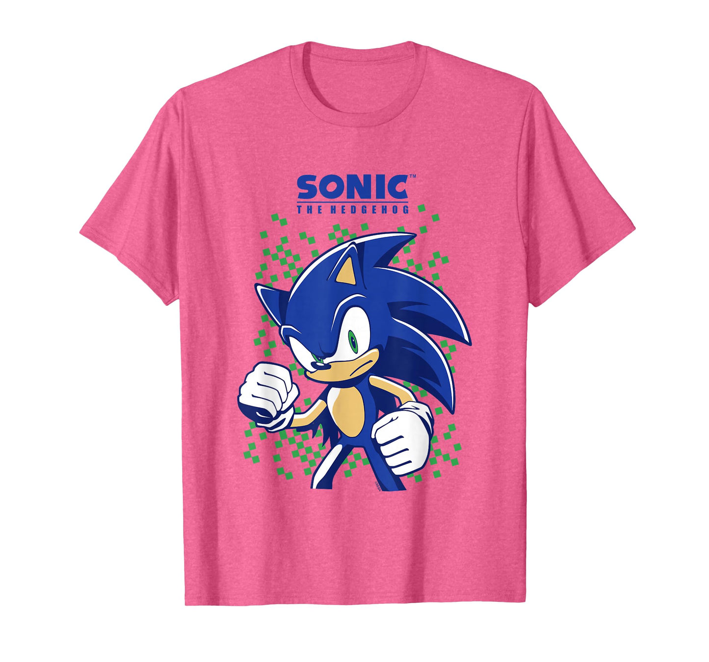 Sonic The Hedgehog Green Pixel Background Epic Shot T-Shirt