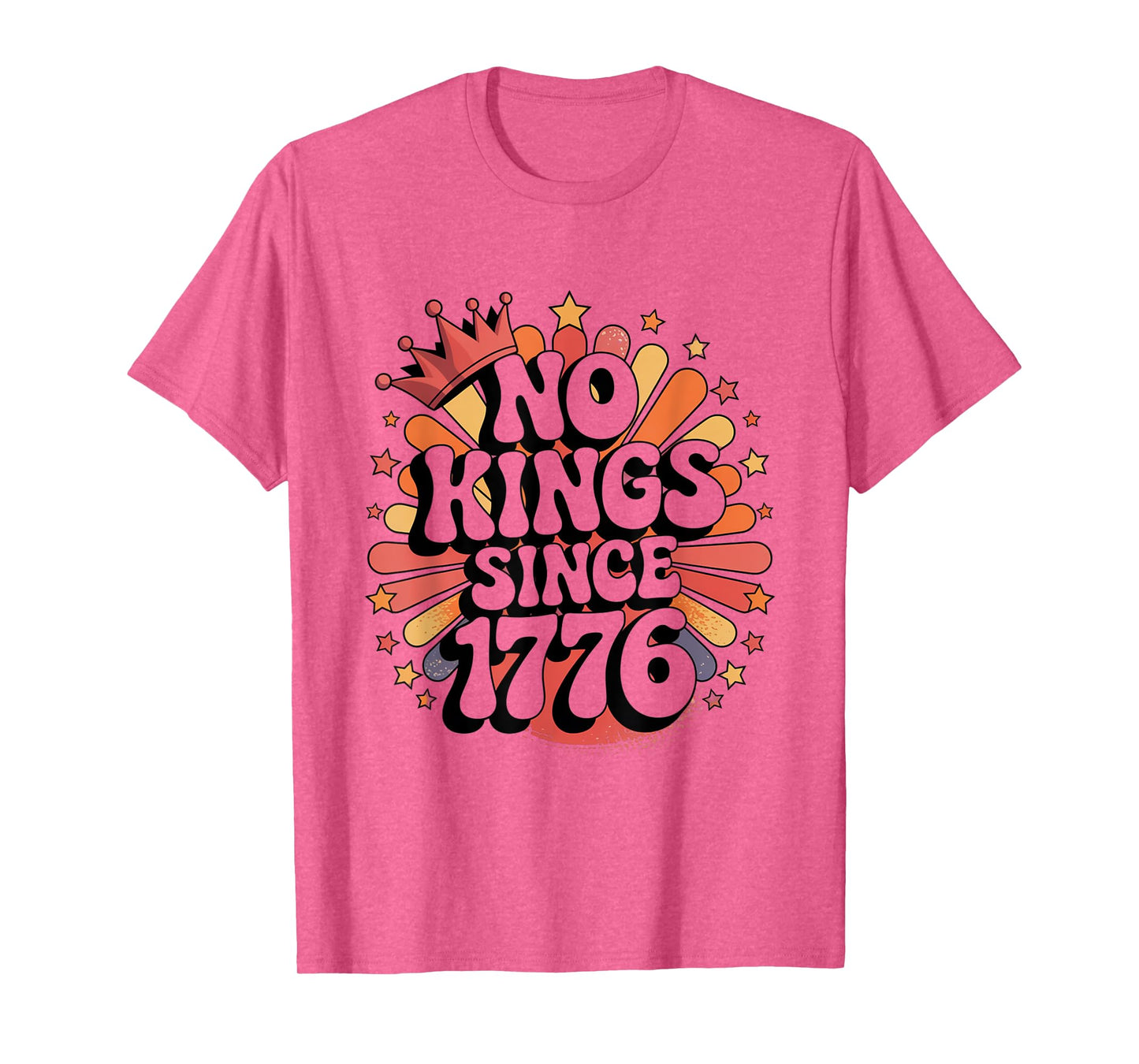 No KINGS in America since 1776 Spirit Patriotic men USA T-Shirt