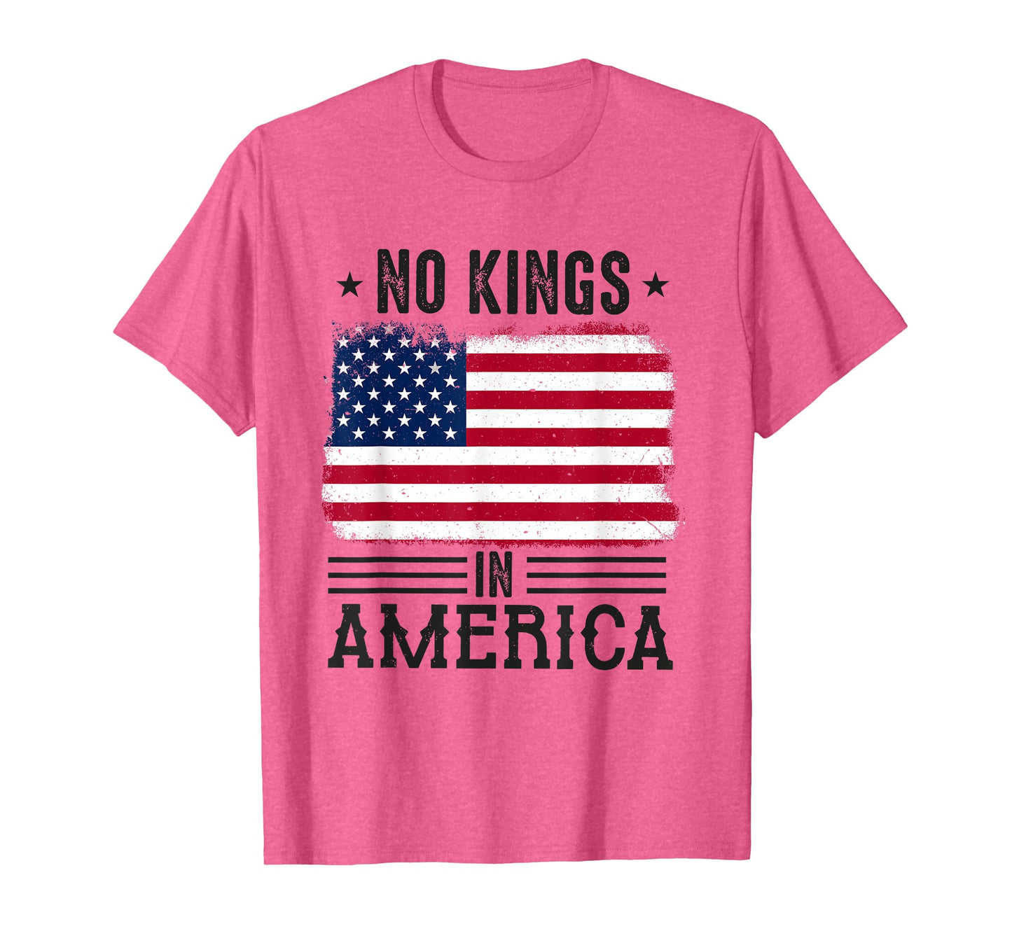 No Kings in America flag Protest Save Democracy T-Shirt