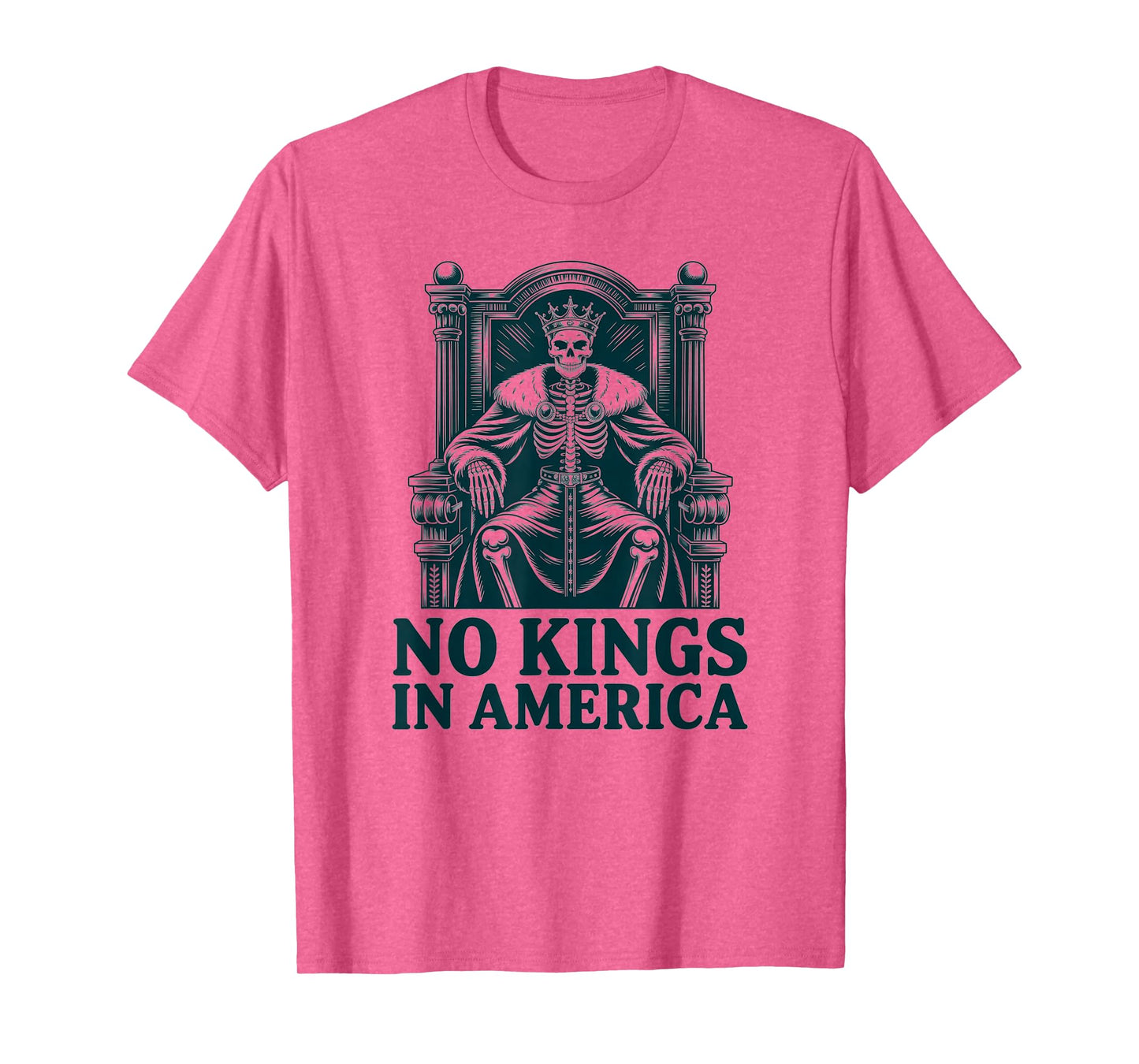 No Kings Shirt Skeleton Vintage America No Kings in America T-Shirt