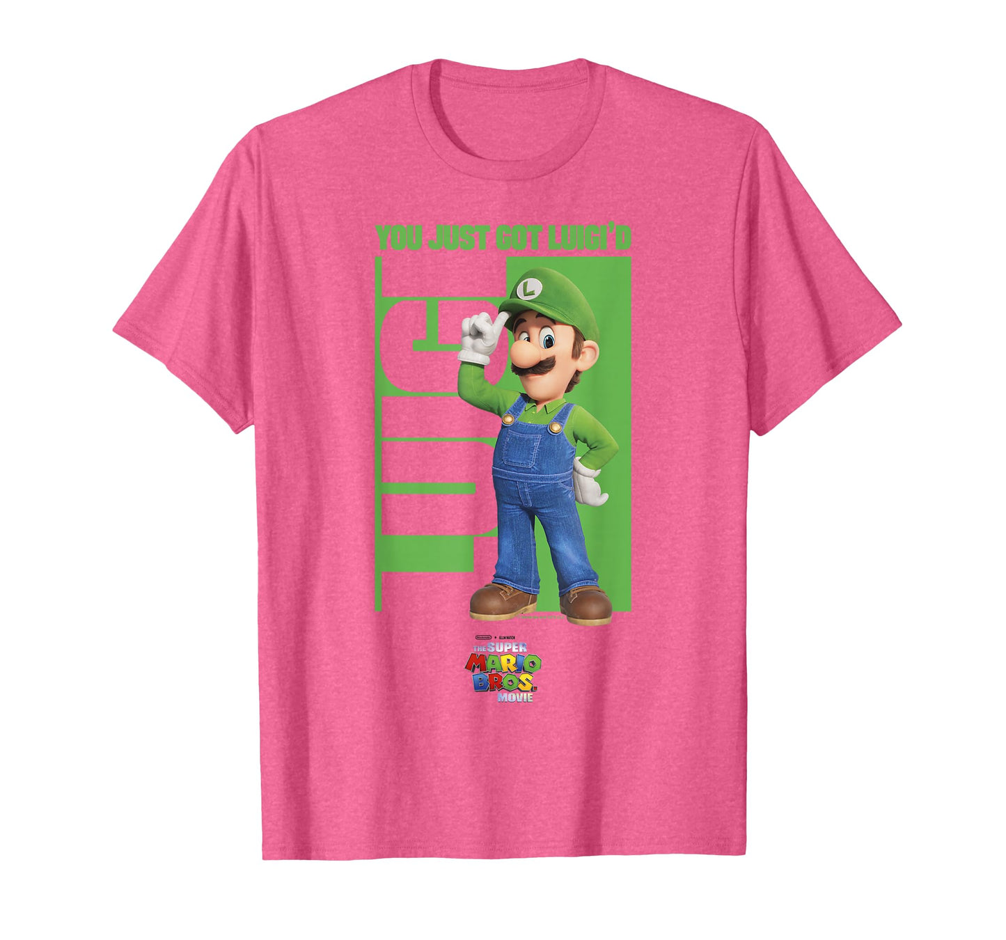 The Super Mario Bros. Movie Luigi You Just Got Luigi'd Logo T-Shirt