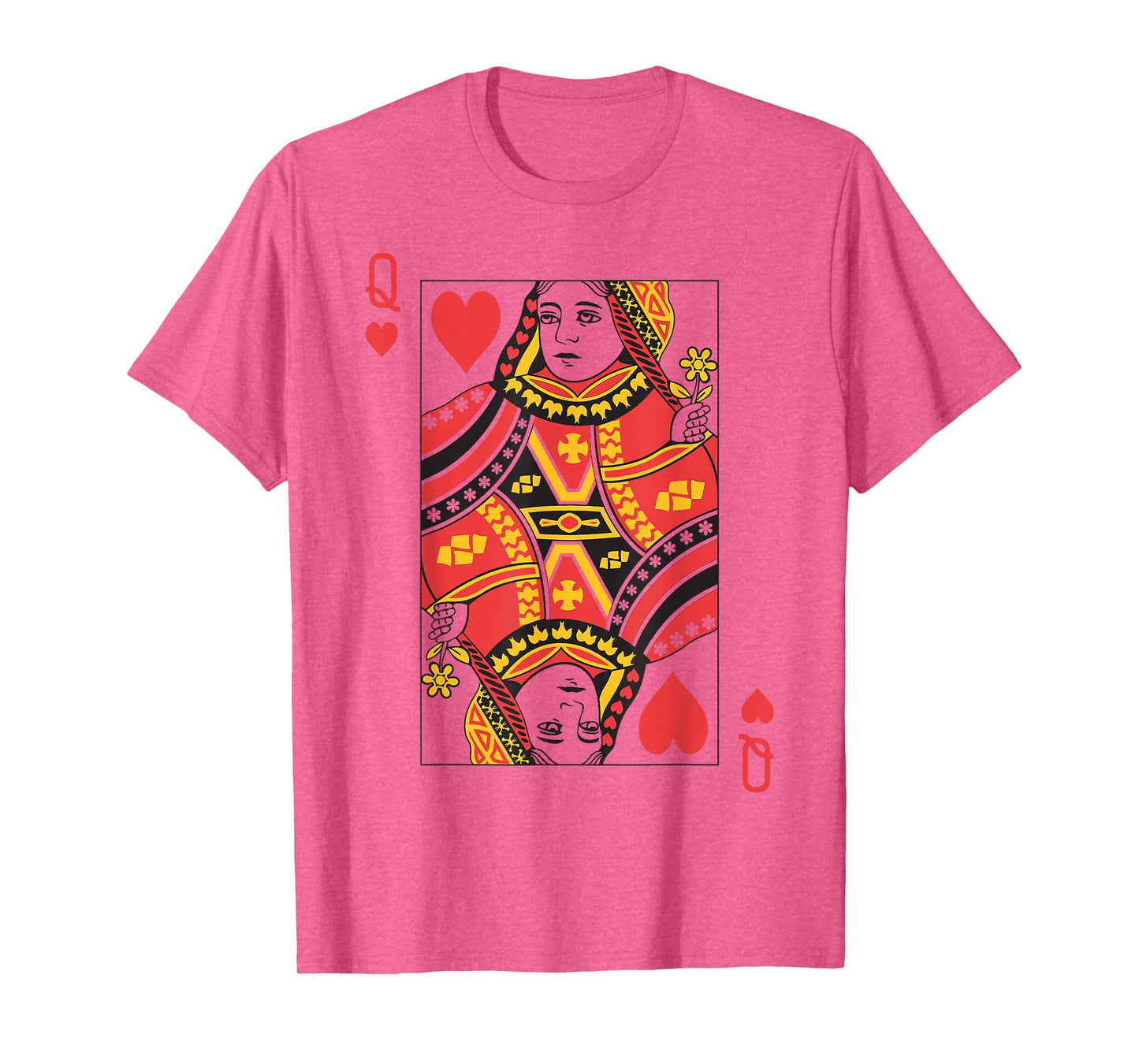 Queen of Hearts | Royal Flush Group Costume Playing Card T-Shirt