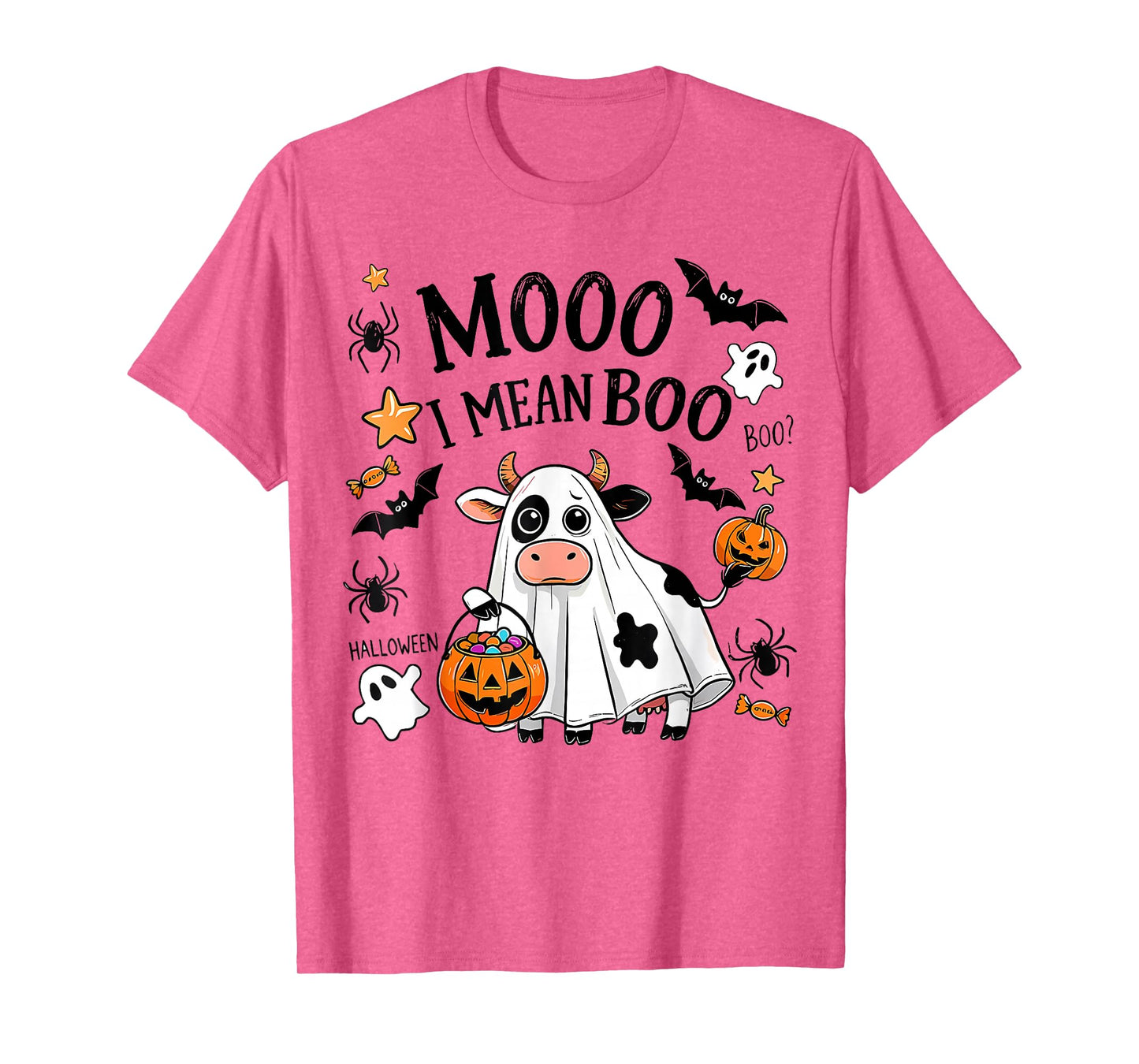 Halloween Moo I Mean Boo Spooky Cute Cows for Men Women Kids T-Shirt