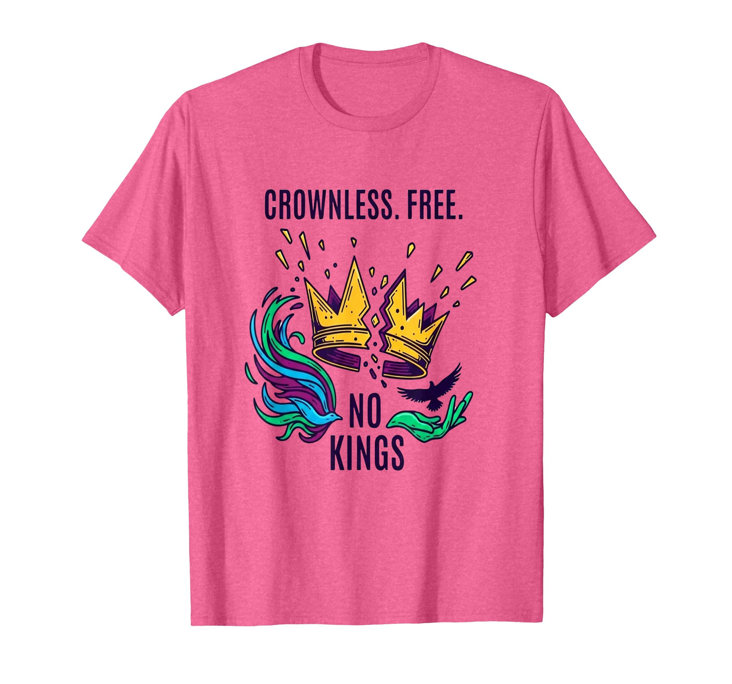 No Kings Crownles Free T-Shirt