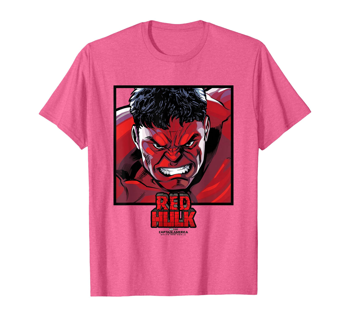 Marvel Captain America: Brave New World Red Hulk Face Panel T-Shirt
