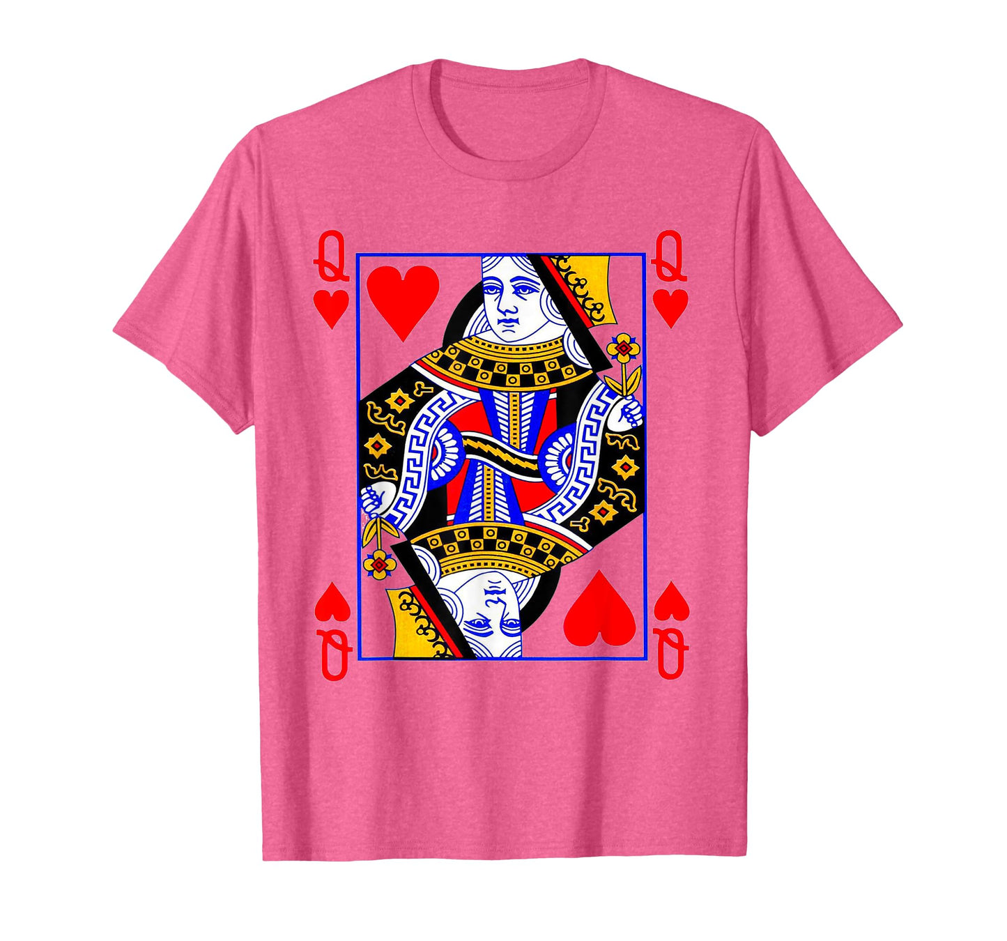Queen of Hearts Playing Card Poker Card Costume Tee Shirt