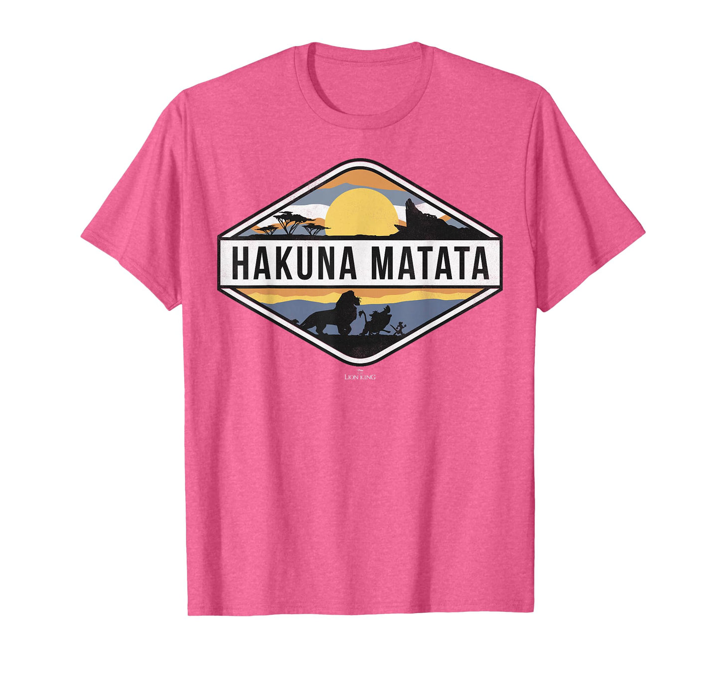 Disney Lion King Hakuna Matata Sunset Graphic T-Shirt T-Shirt