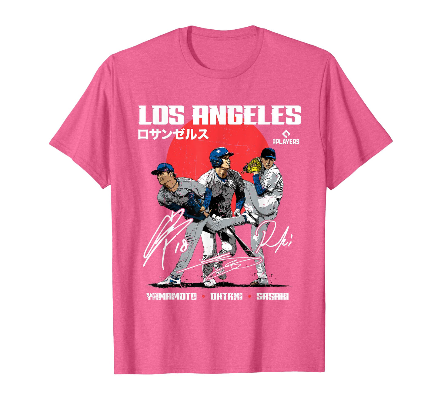 Yamamoto, Ohtani, Sasaki | LA MLB Players | MLBLATRIO201M T-Shirt