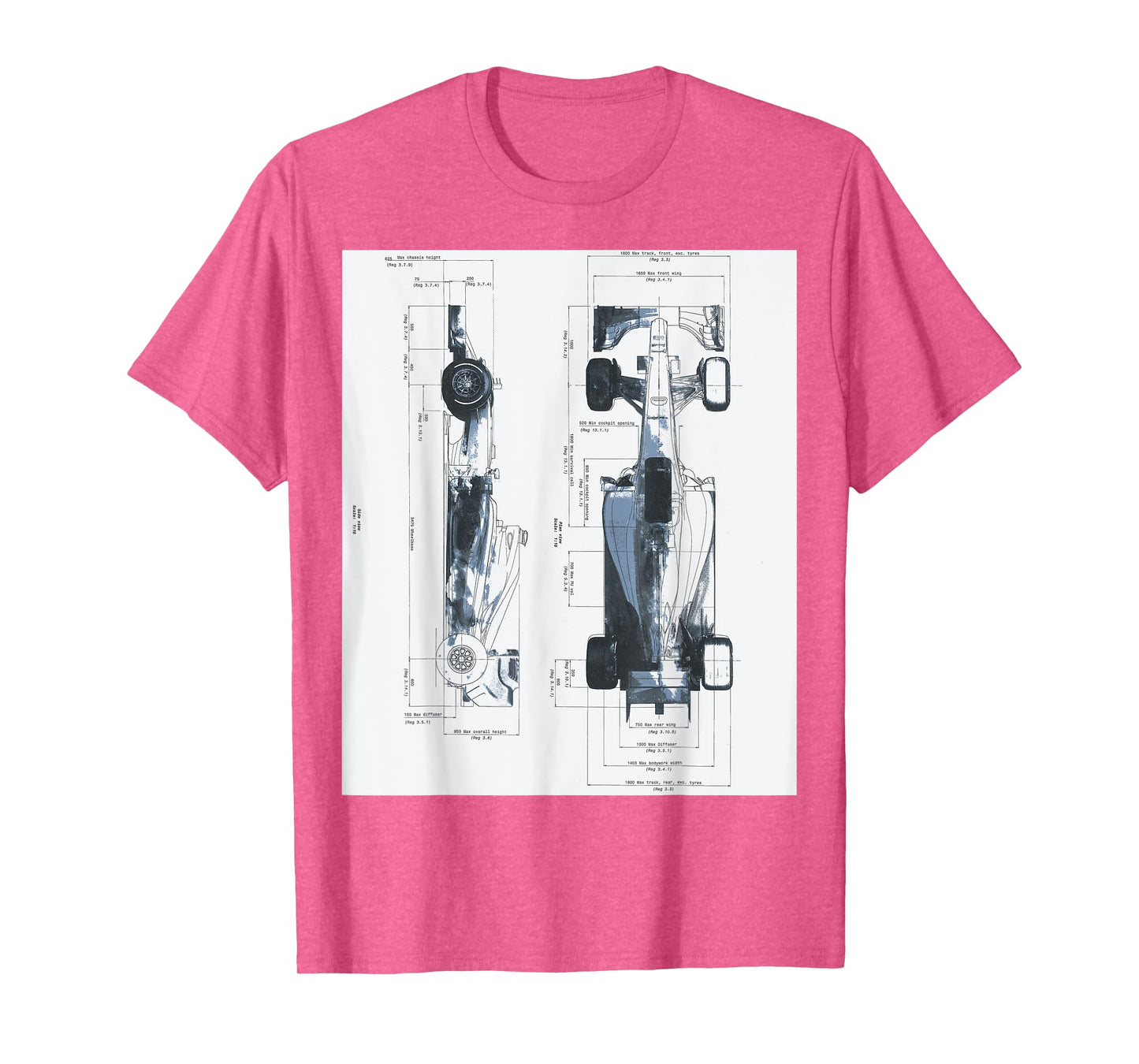 Race Motorsport Racing Blueprint Mechanical Engineering T-Shirt
