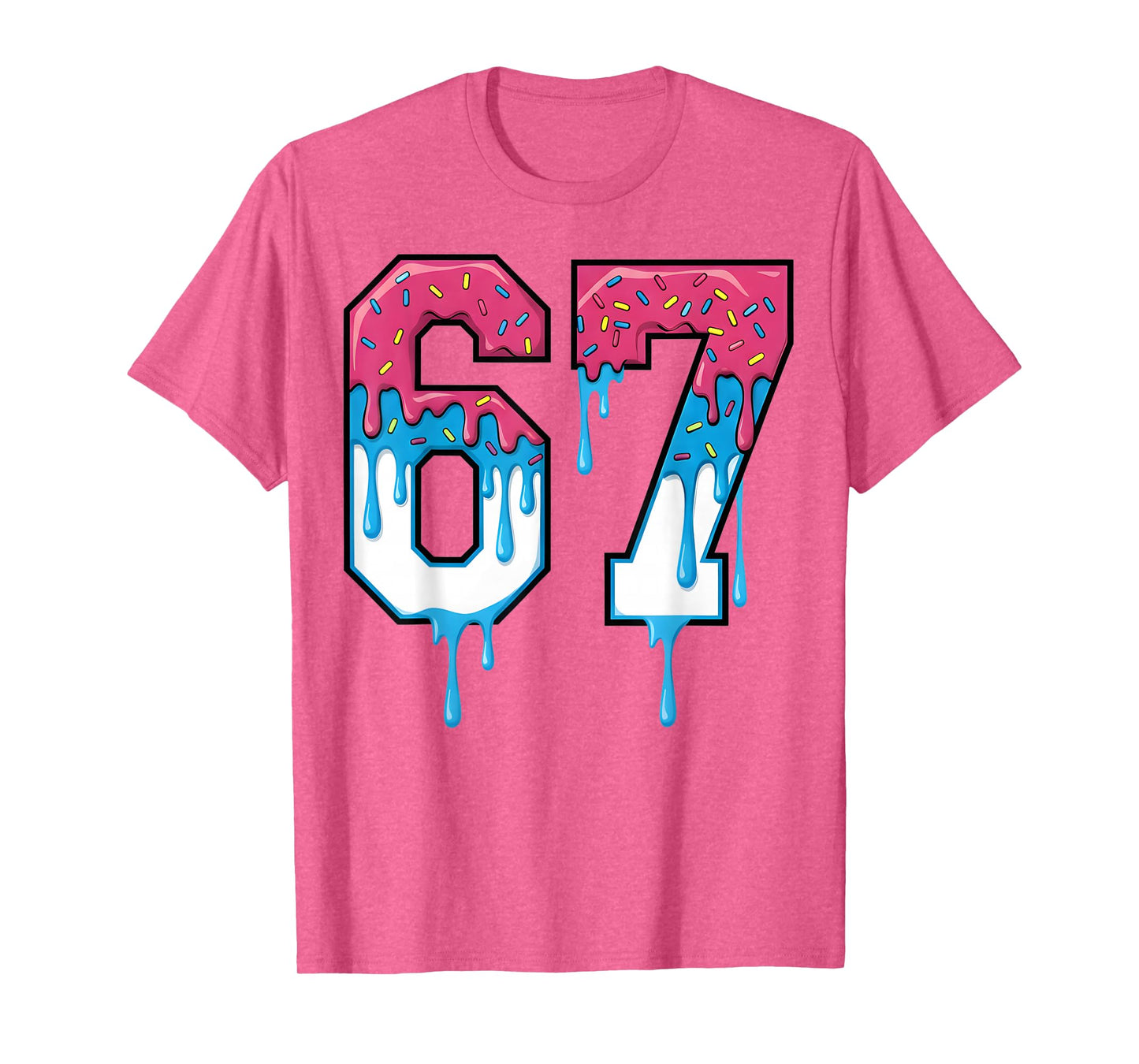 67 Ice Cream Drip Six Seven Gen Alpha Funny Meme T-Shirt