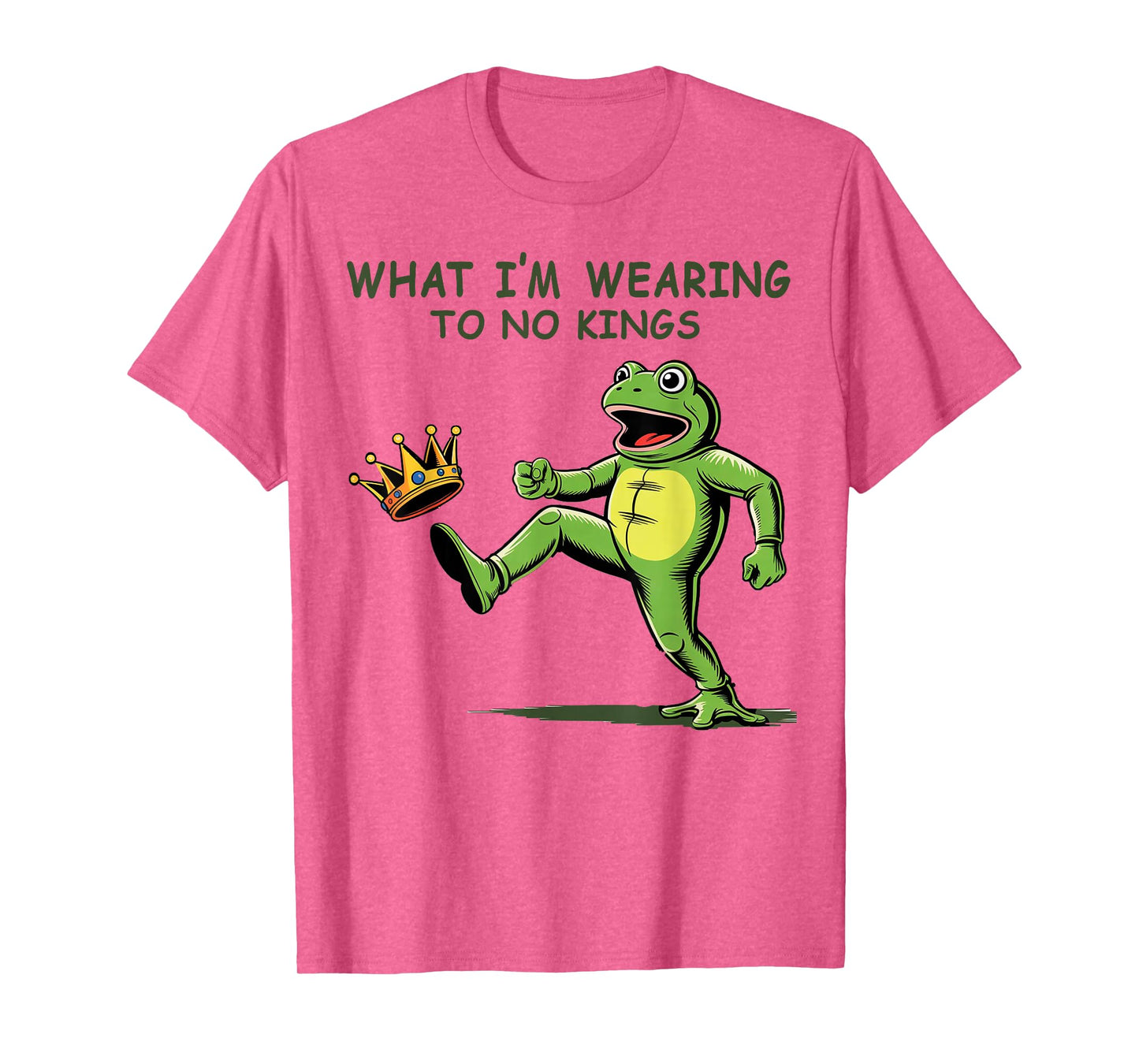 No King Frog tee Frogs Together Strong, Funny Design T-Shirt