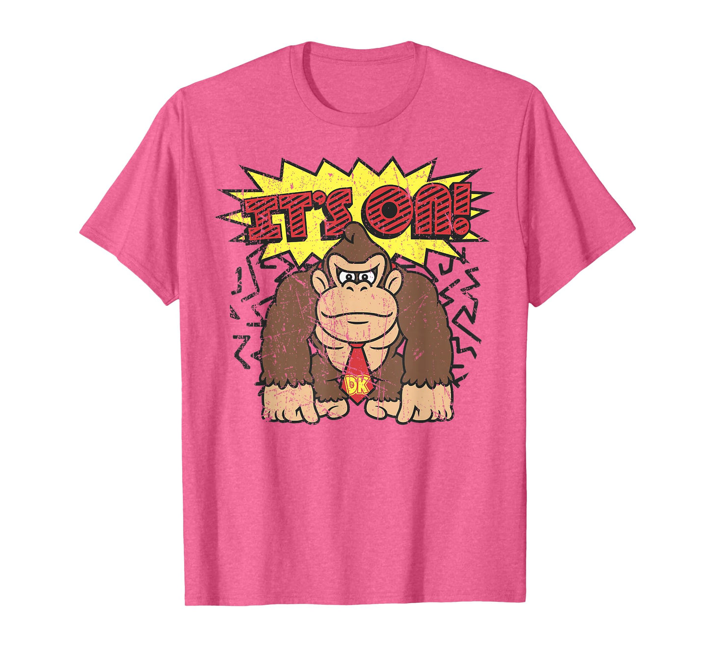 Donkey Kong It's On! Vintage Distressed Graphic T-Shirt T-Shirt