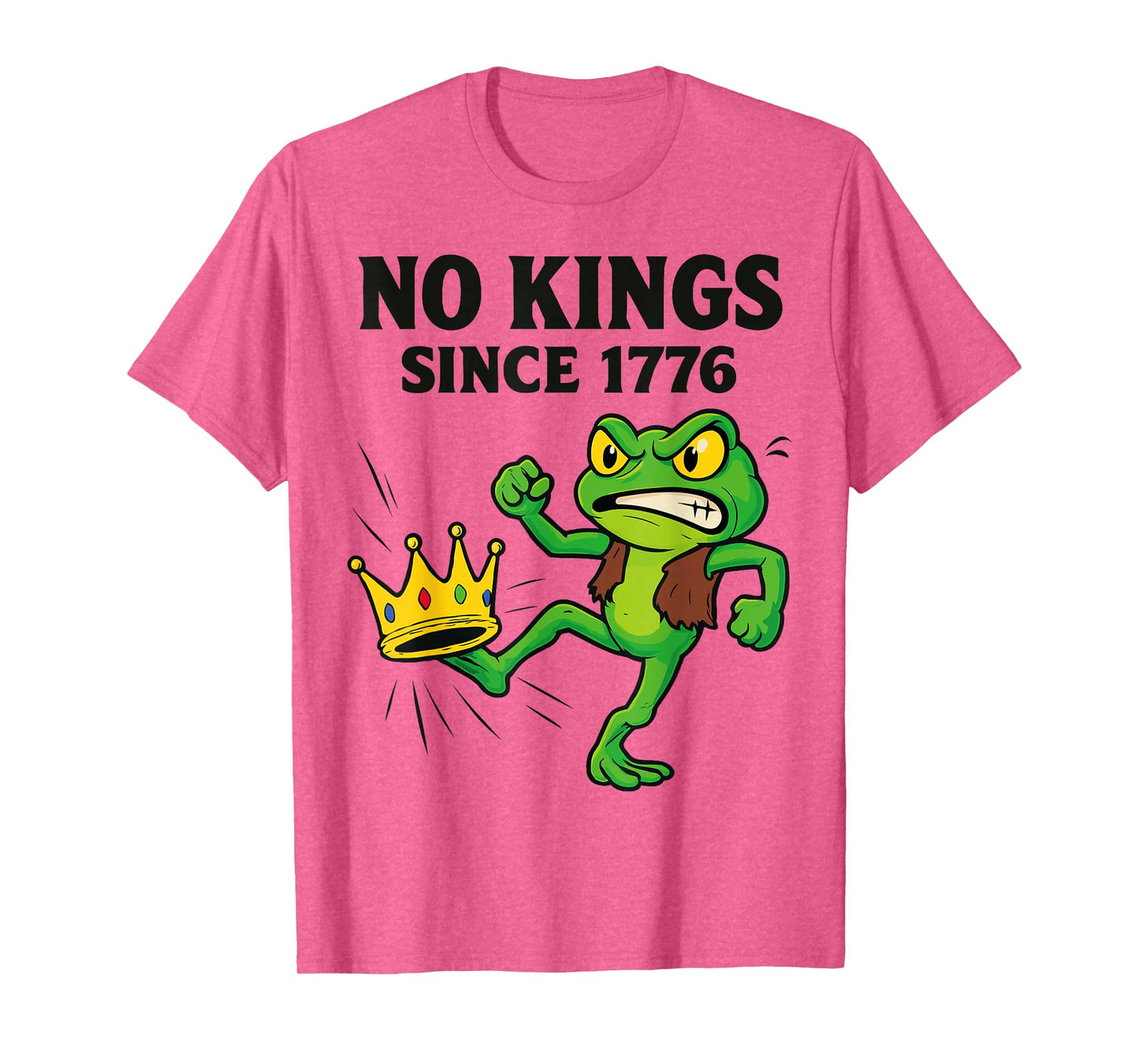 No Kings Since 1776 Funny Resist Portland Frog T-Shirt