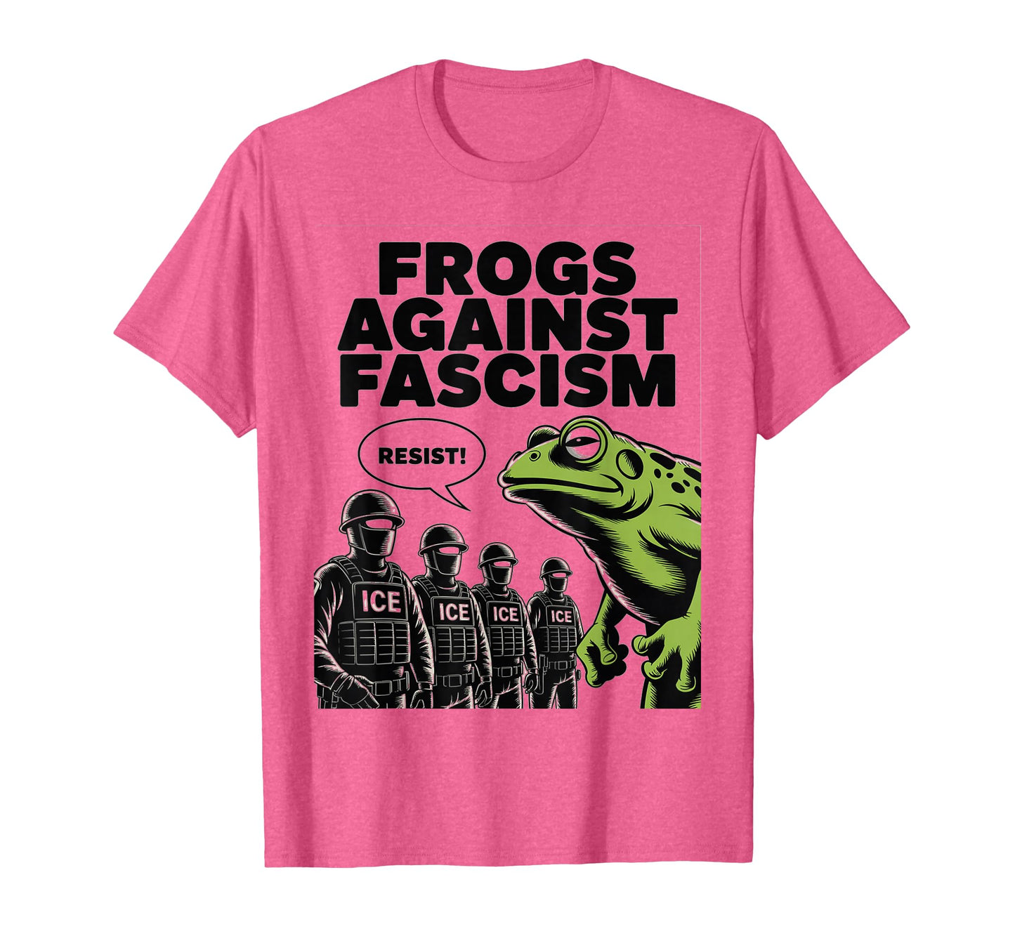 Frogs Against Fascism Frog Fascist USA 50501 No Kings Resist T-Shirt