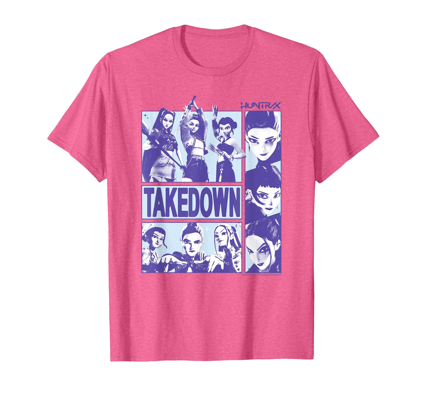 Kpop Demon Hunters Halloween Huntrix Takedown Panel Poster T-Shirt