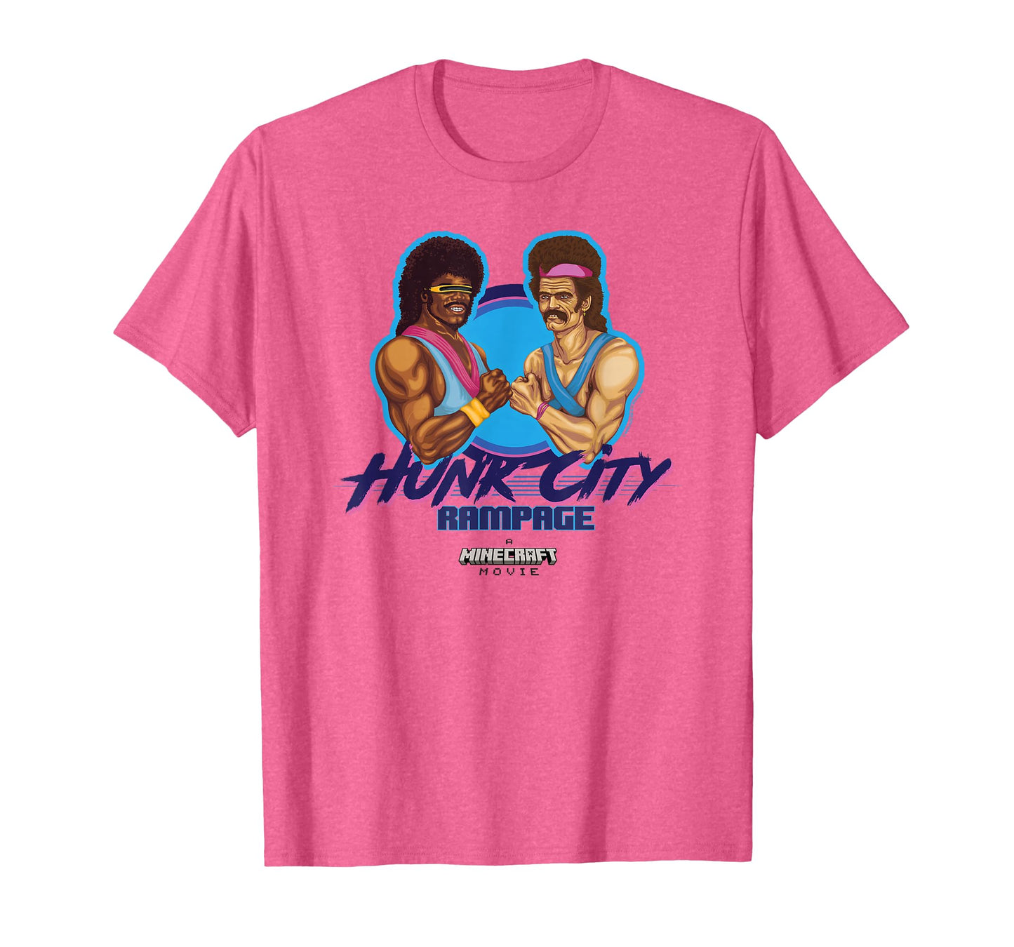 A Minecraft Movie Hunk City Rampage Powerful 90's Logo T-Shirt