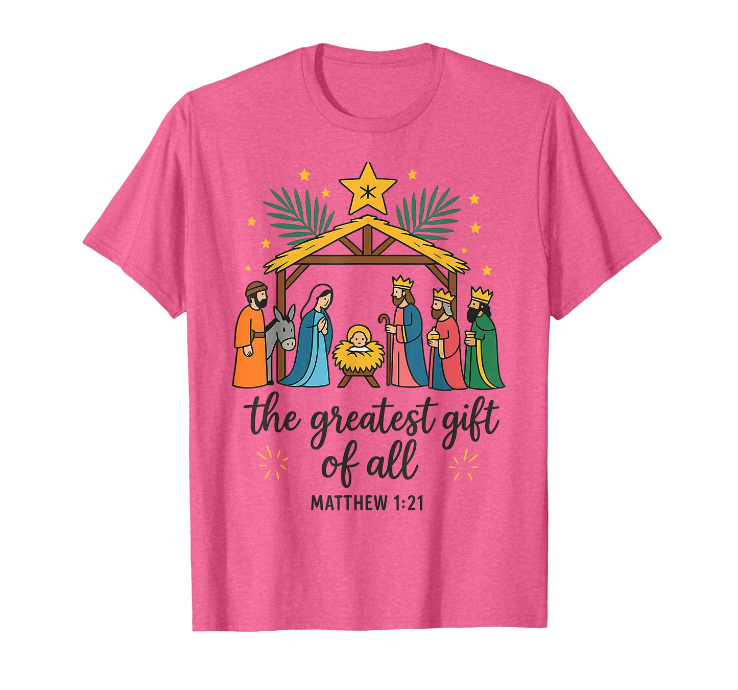 The Greatest Gift for All Christmas Nativity Jesus Christian T-Shirt