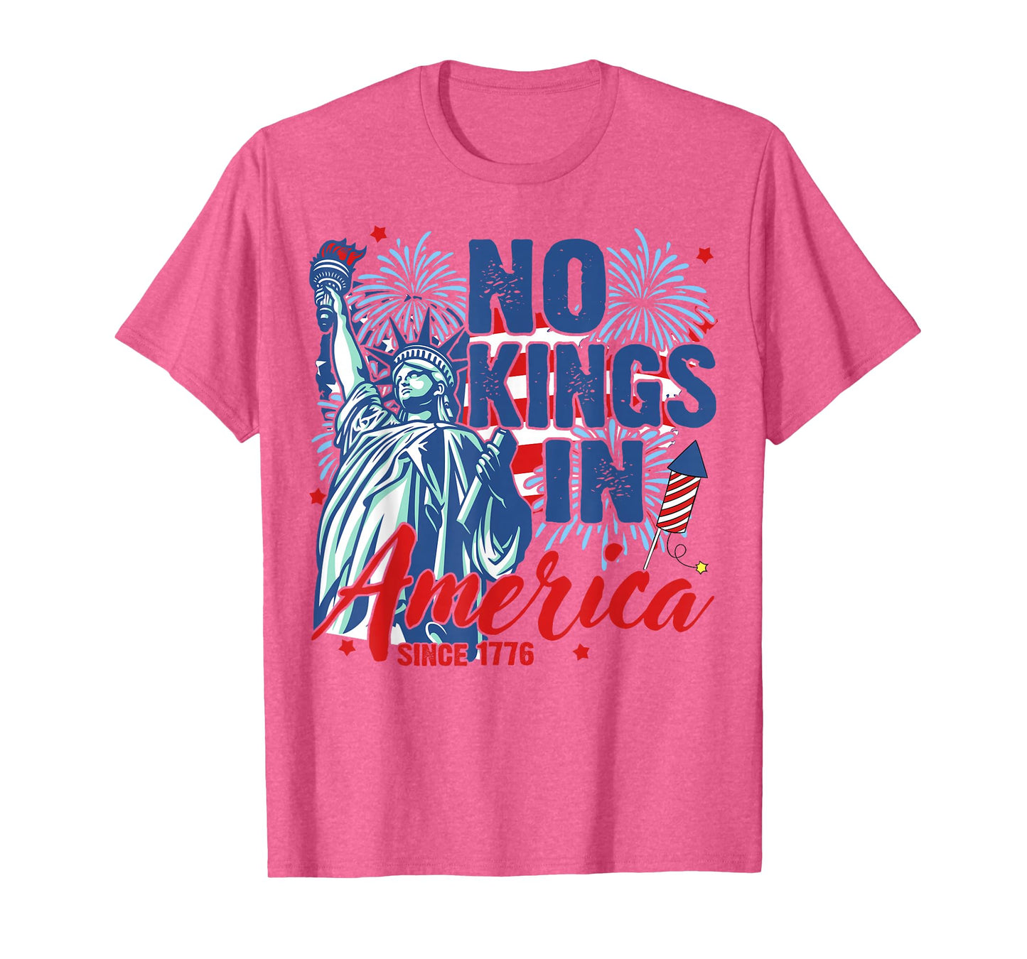No Kings in America Since 1776 Patriotic USA Anti-Trump T-Shirt