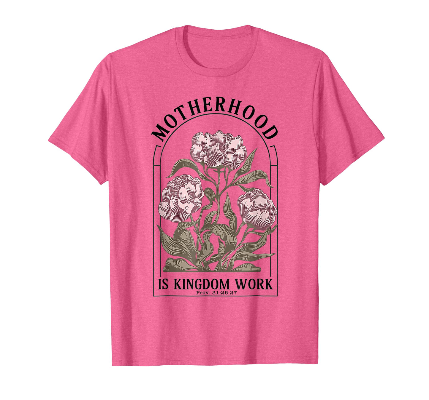 Motherhood is Kingdom Work Christian Mothers Day T-Shirt
