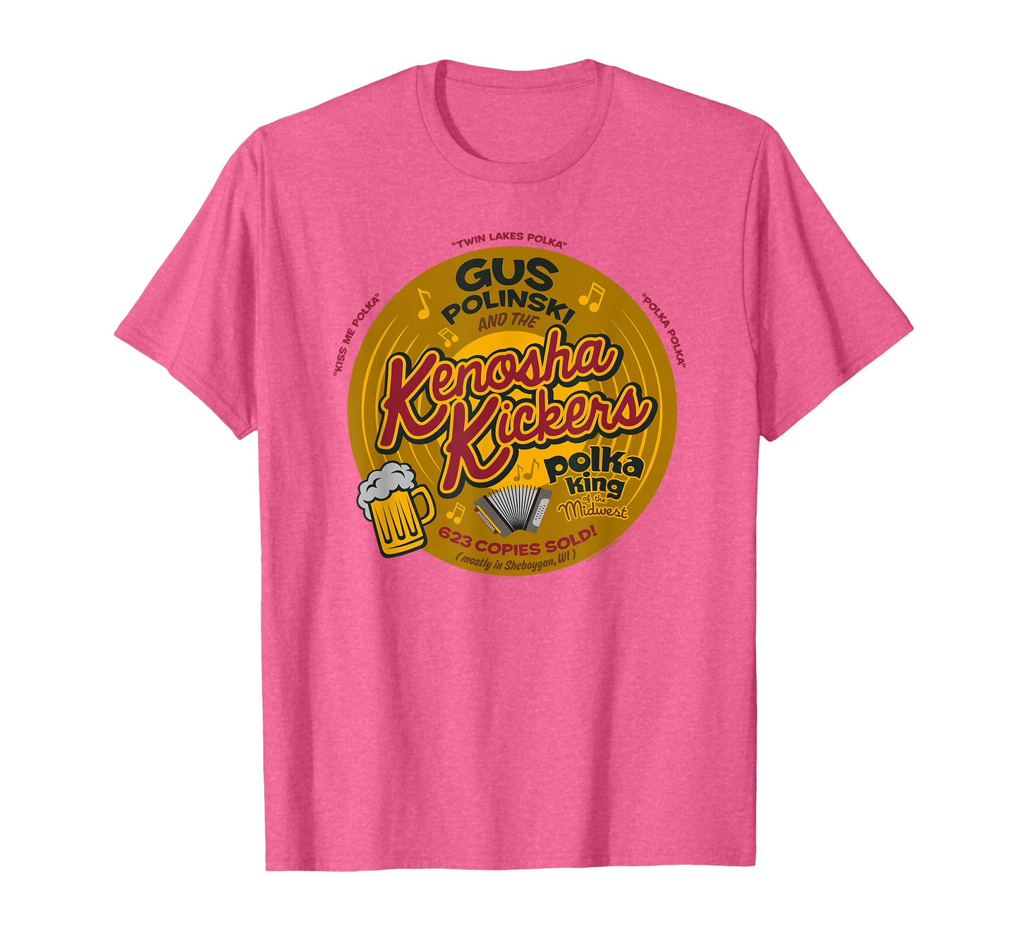 Home Alone Christmas Gus Polinski Kenosha Kickers Polka King T-Shirt