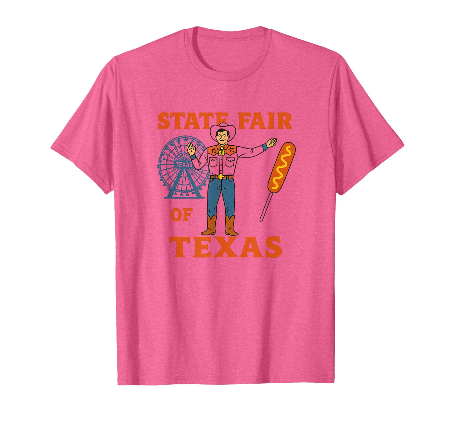 STATE FAIR OF TEXAS AND BIG TEX WITH CORN DOG TEE Men Women Kids T-Shirt
