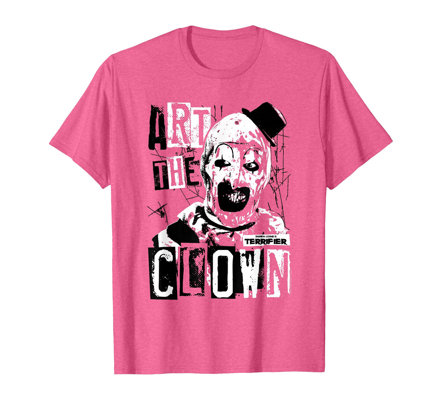 Terrifier Art The Clown Bloody Face High Contrast Horror T-Shirt