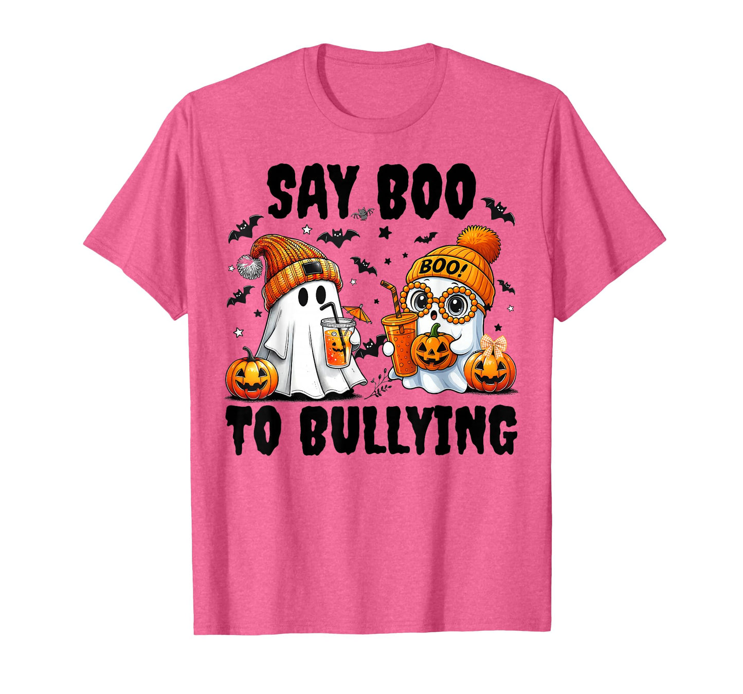 Say Boo to Bullying Ghost Halloween Unity Day Anti Bullying T-Shirt