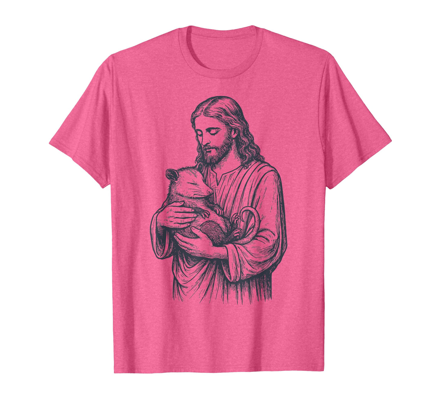Jesus Holding Opossum T-Shirt