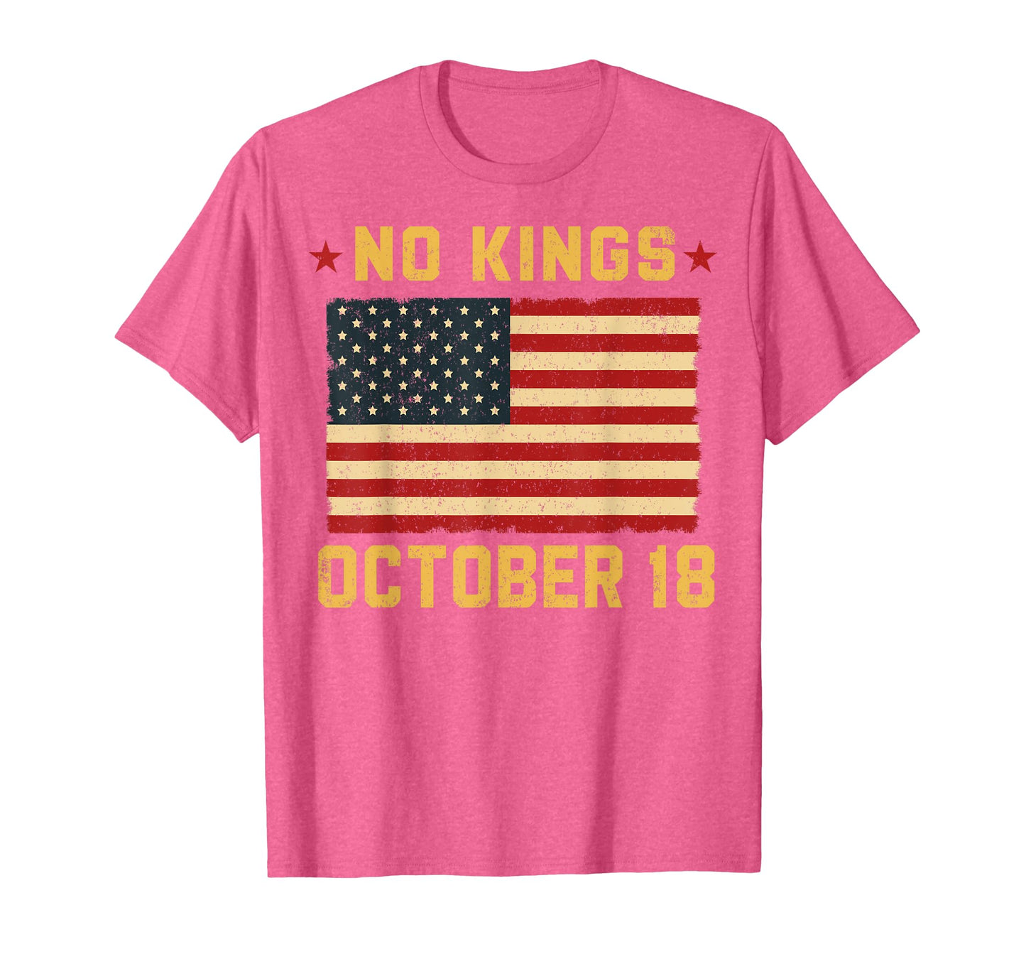 No Kings Shirt Vintage America Flag 1776 October 18 T-Shirt