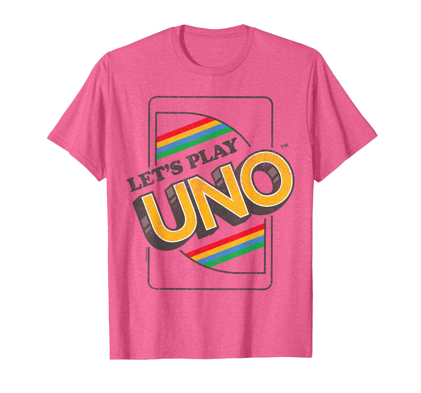 UNO Let's Play Rainbow UNO Card T-Shirt