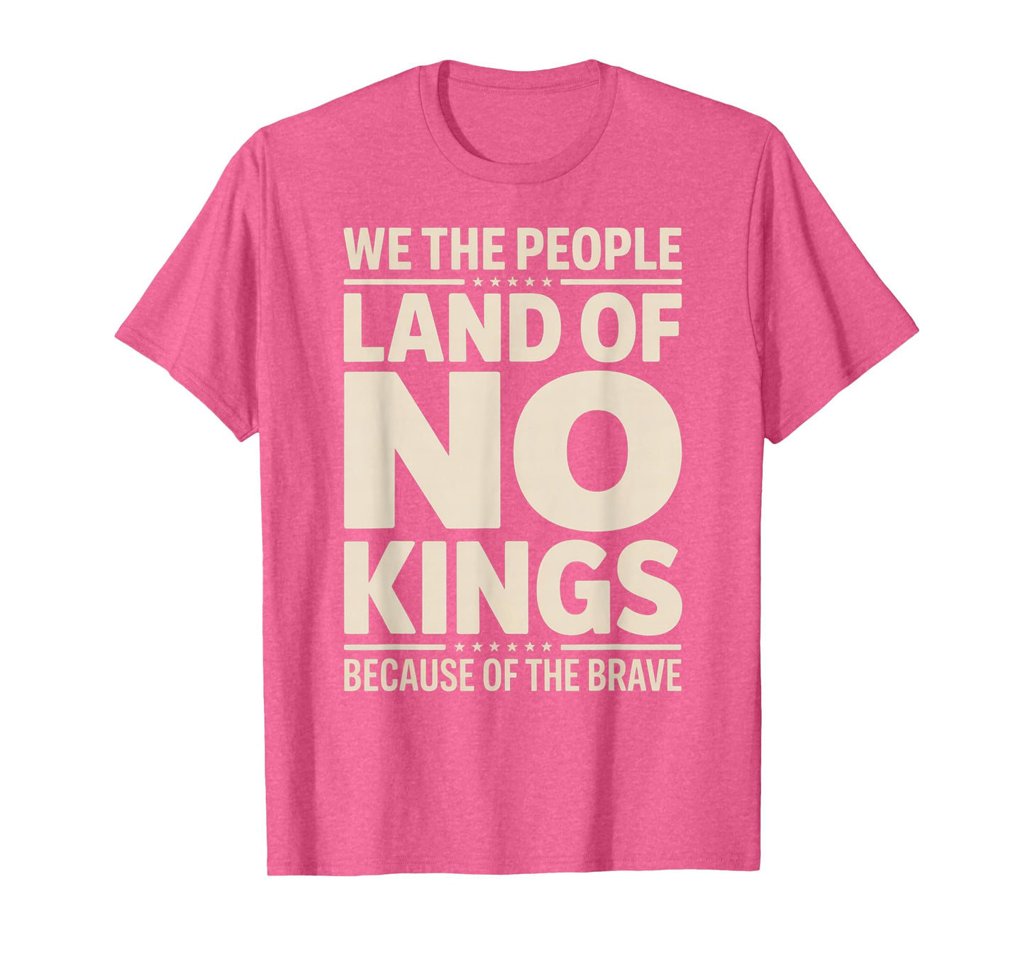 America Vintage No Kings Day Because of The Brave T-Shirt