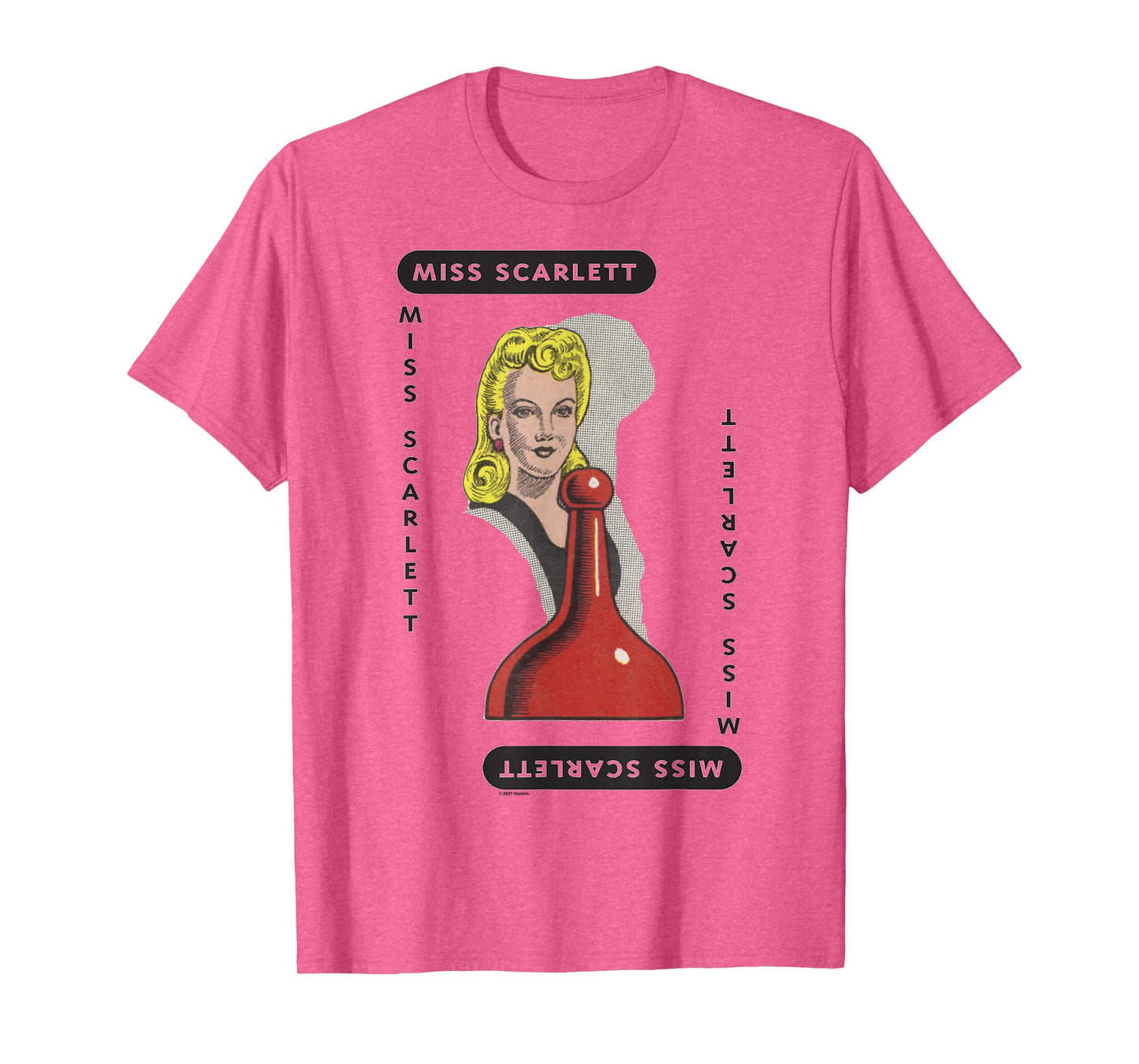 Clue Miss Scarlett Playing Card Halloween Costume T-Shirt