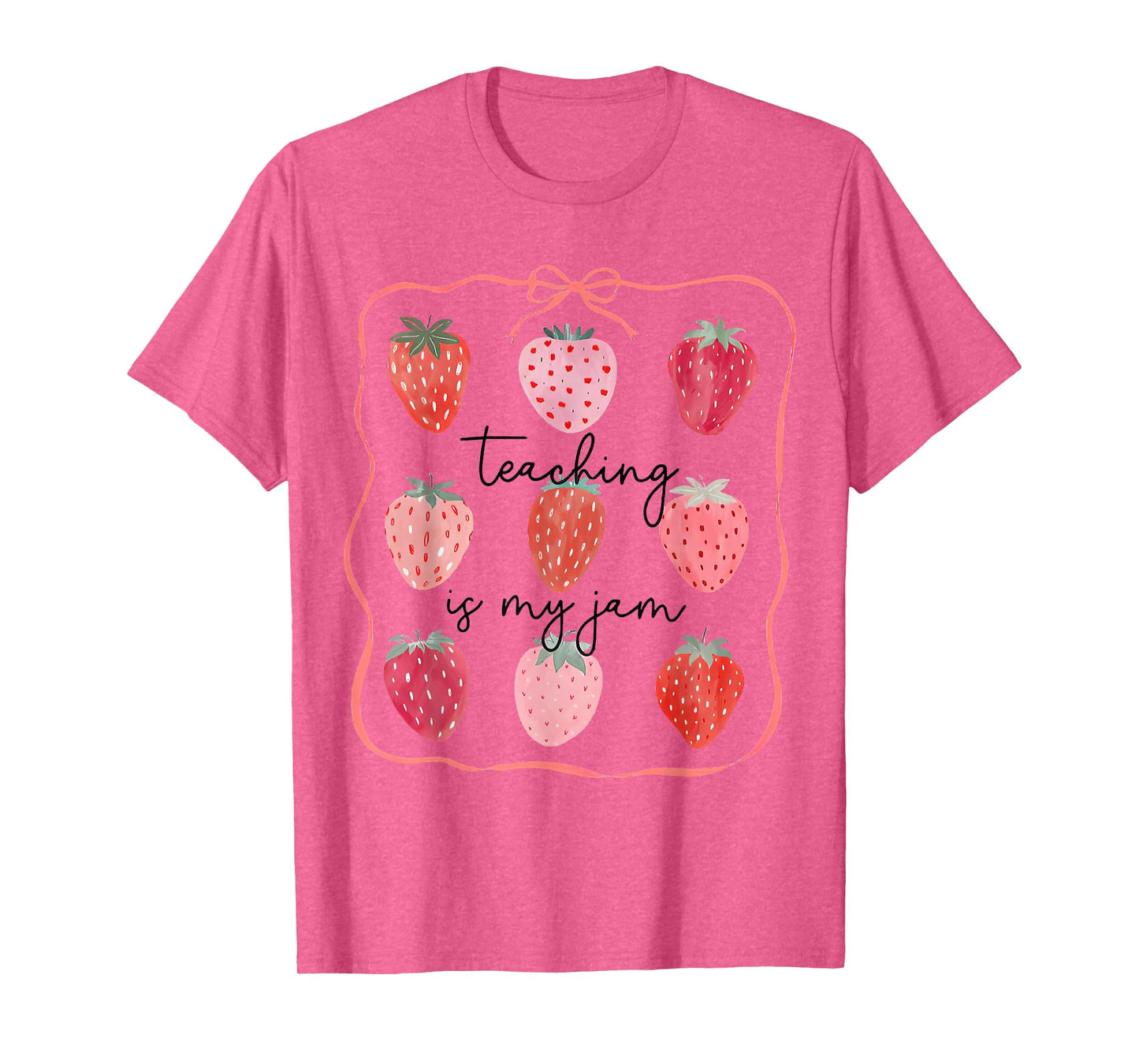 Teaching Is My Jam Teacher Team Crew Cute Strawberry Girls T-Shirt