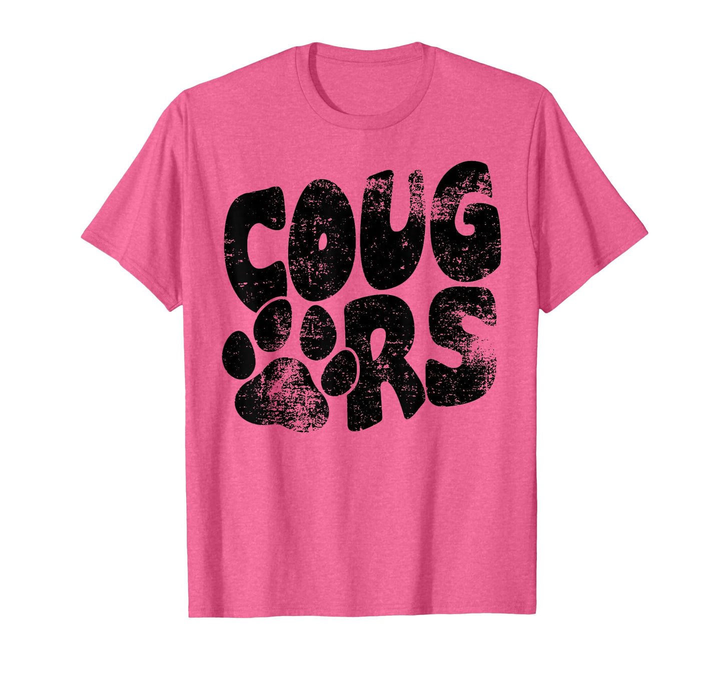 Cougars Football School Sports Fan Team Spirit T-Shirt