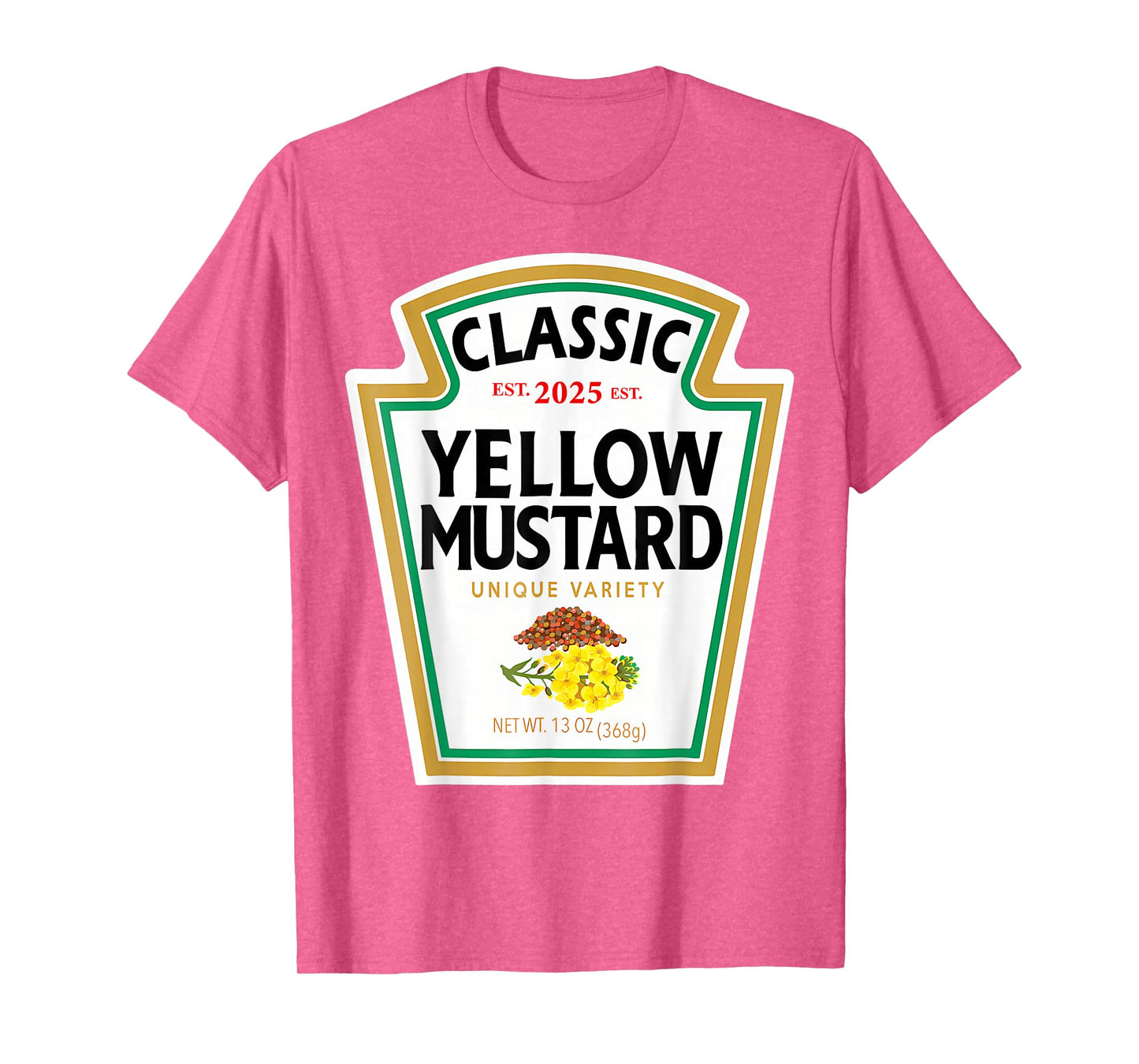 Yellow Mustard DIY Halloween Costume Matching Group Mustard T-Shirt