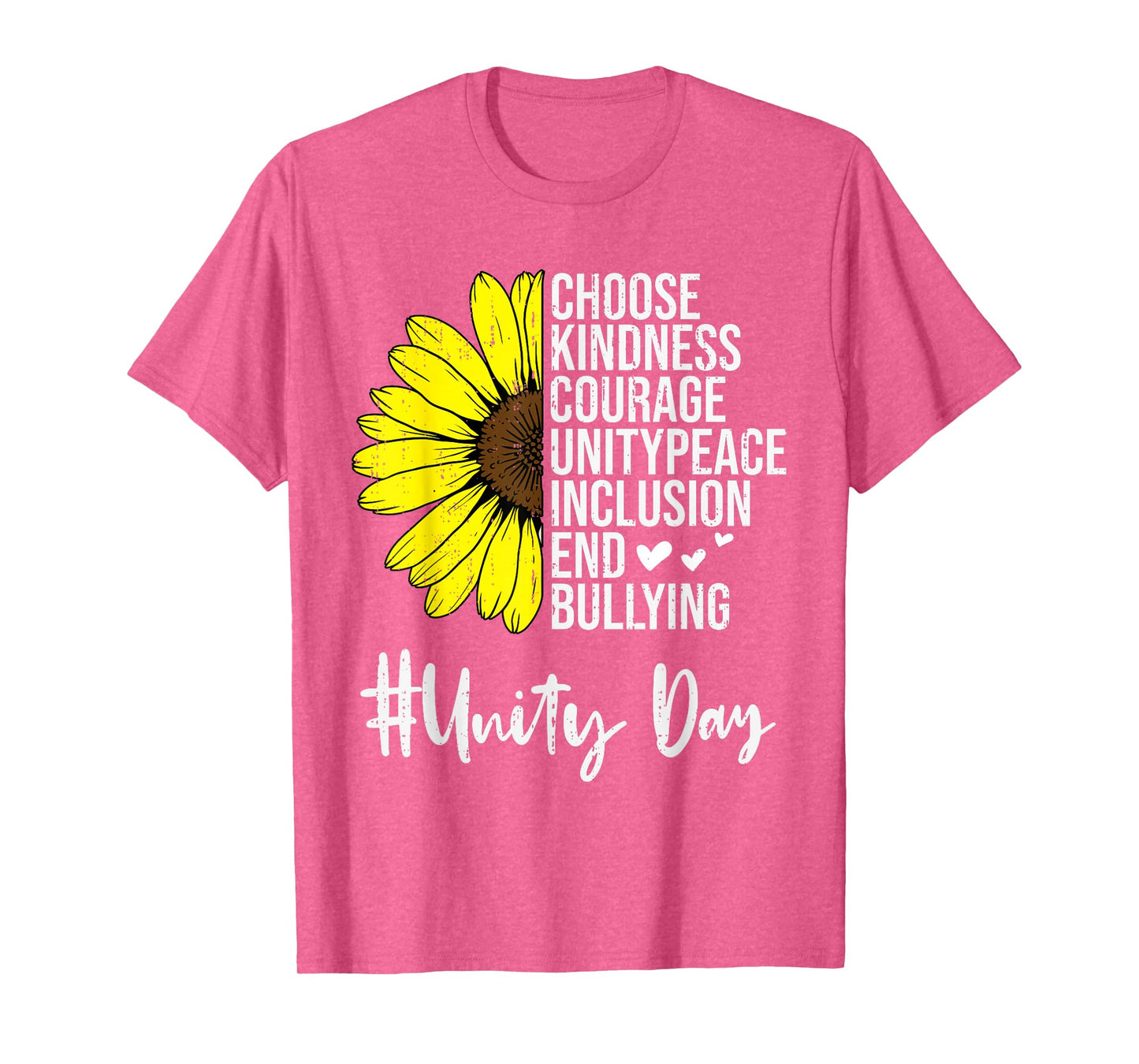 Unity Day Orange Choose Kindness Sunflower Anti Bullying T-Shirt