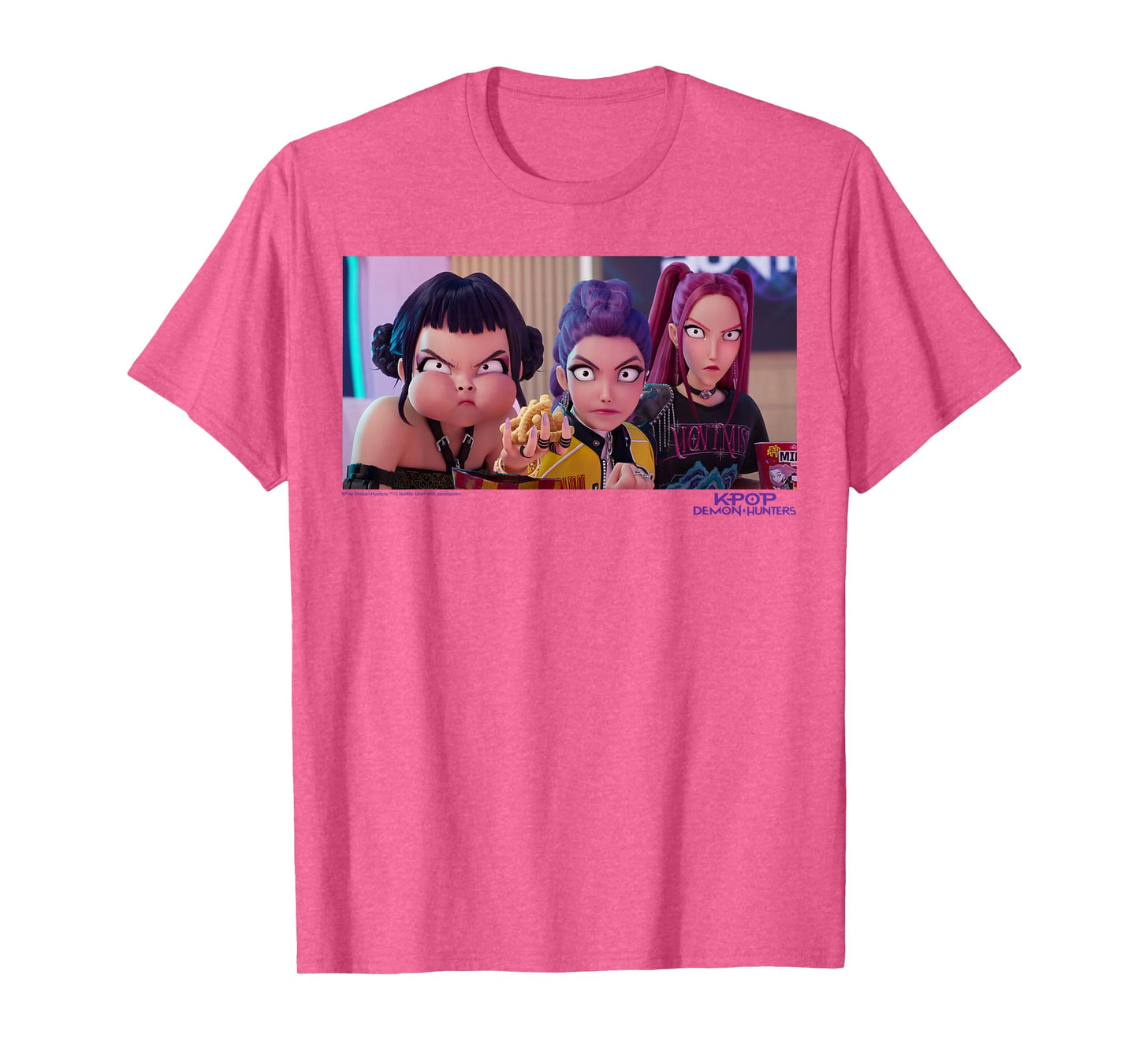 Kpop Demon Hunters Halloween Huntrix Interrupted Snack Time T-Shirt