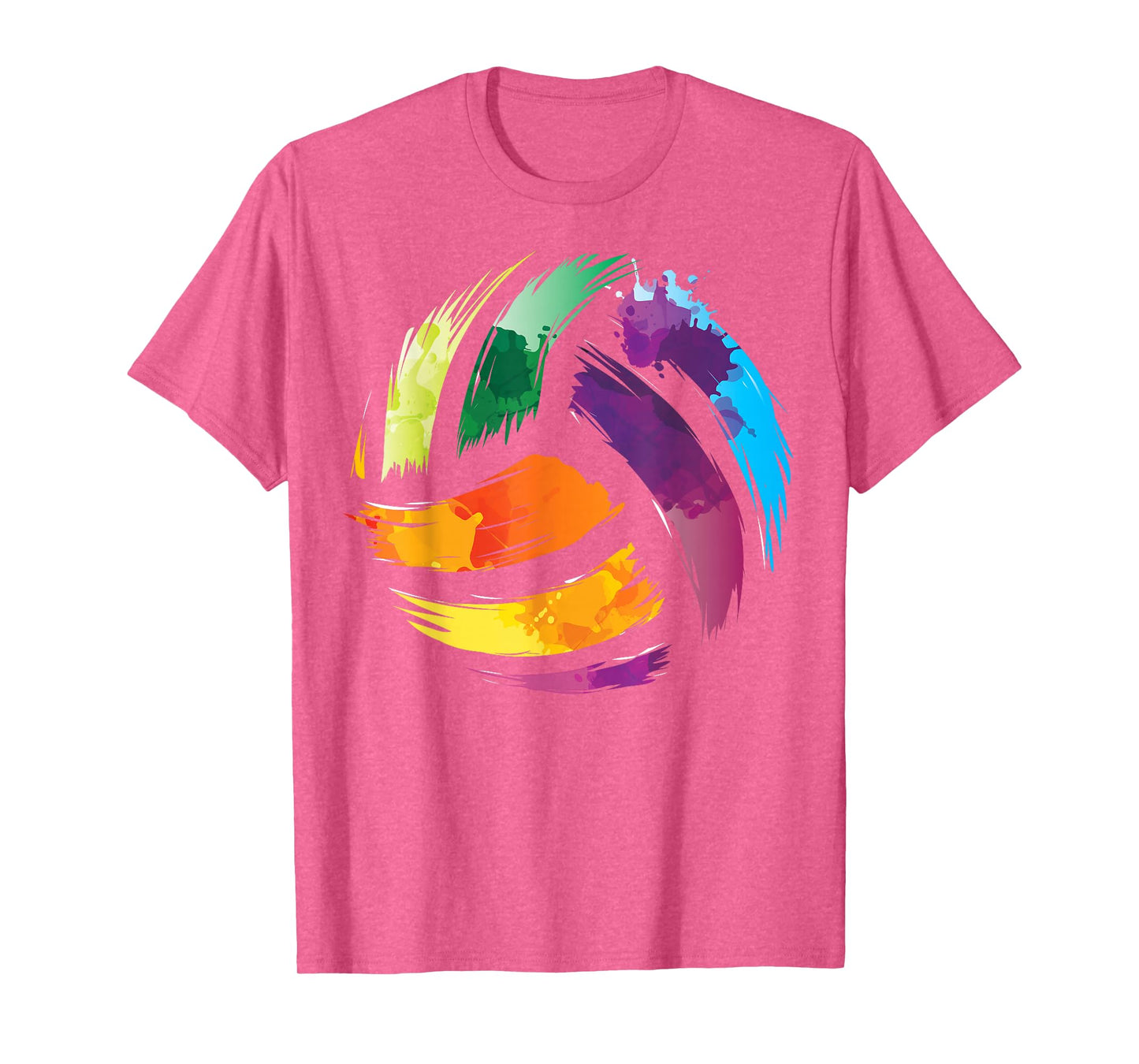 Colorful Volleyball Shirt | Cute Colorsplash Ball Tee Gift T-Shirt