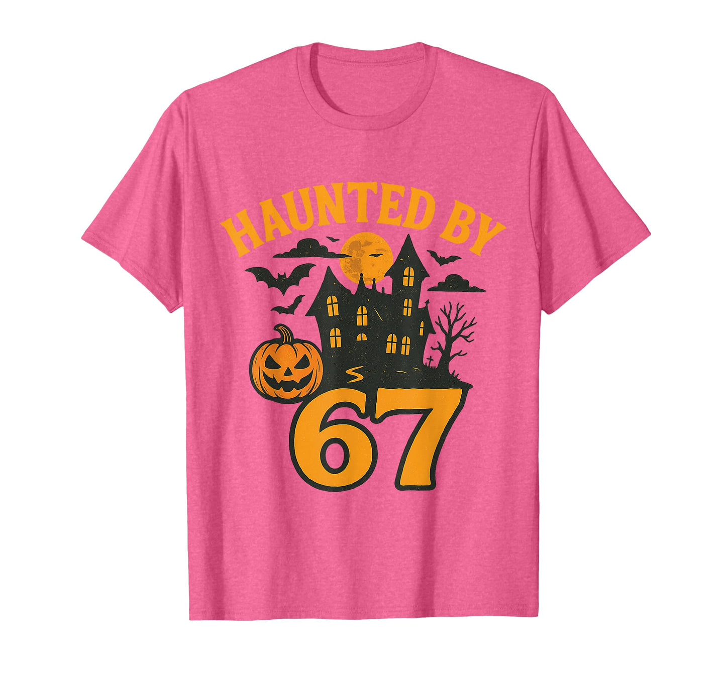 67 Meme Halloween Haunted Spooky - Six Seven Gen Alpha Z T-Shirt