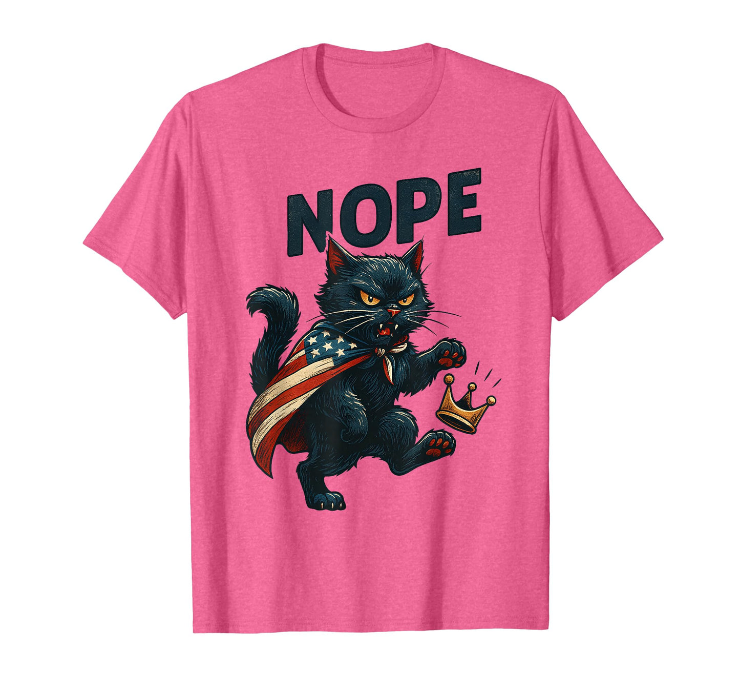 No Kings Funny Cat T-Shirt