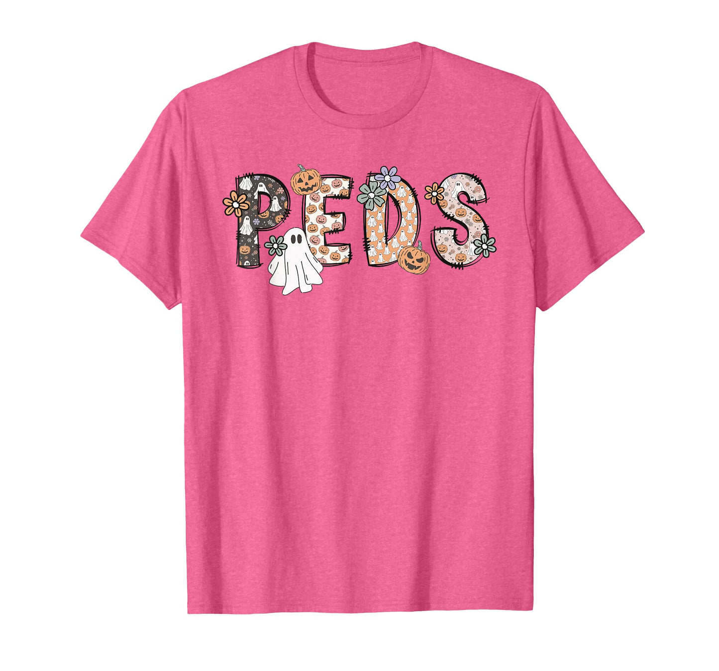 Halloween Nurse Peds Boo Boo Crew Pediatric Nurse Ghost Fall T-Shirt
