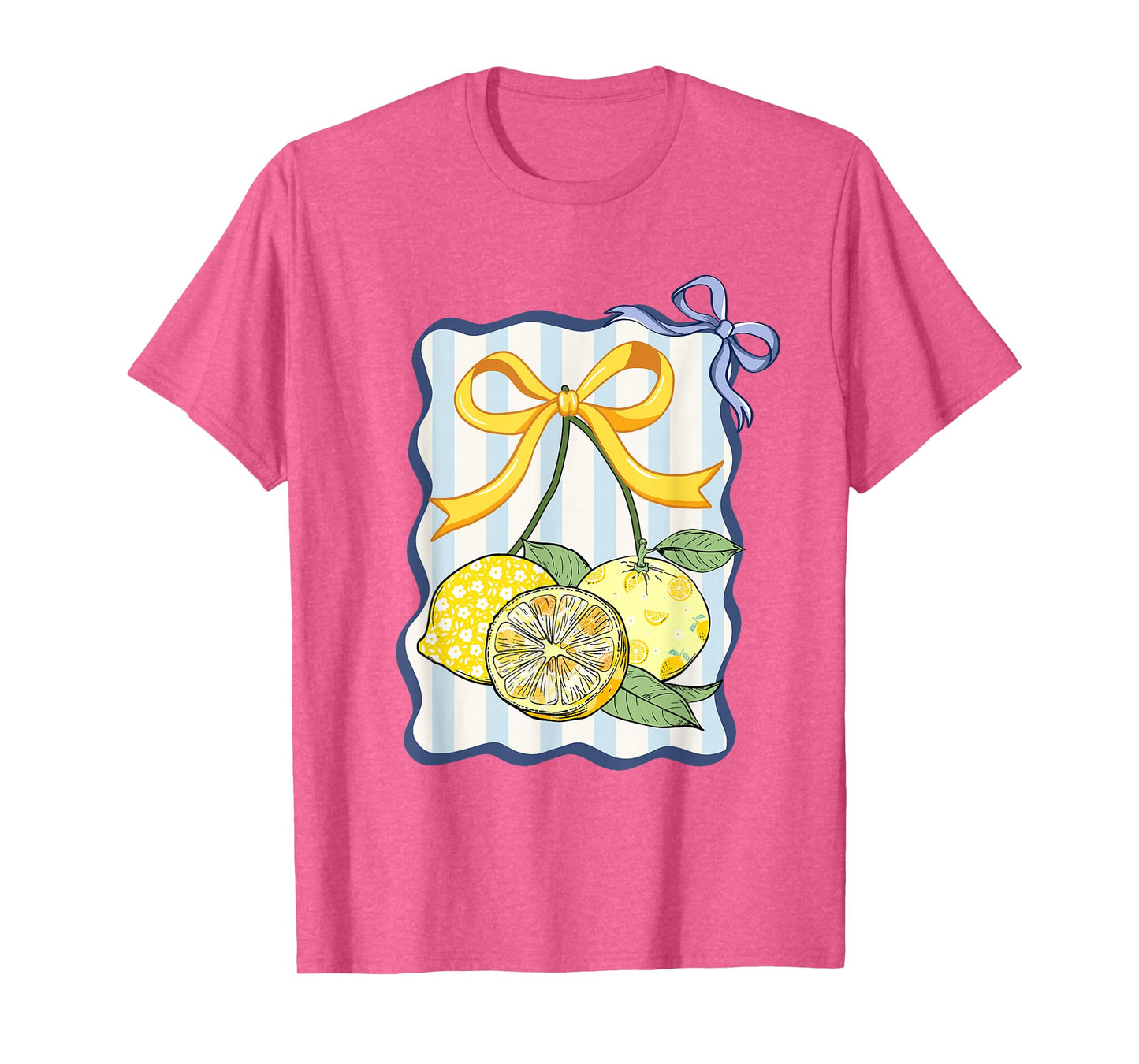 Fancy Lemon Coquette Bow Trendy Lemon Summer Girl Women T-Shirt
