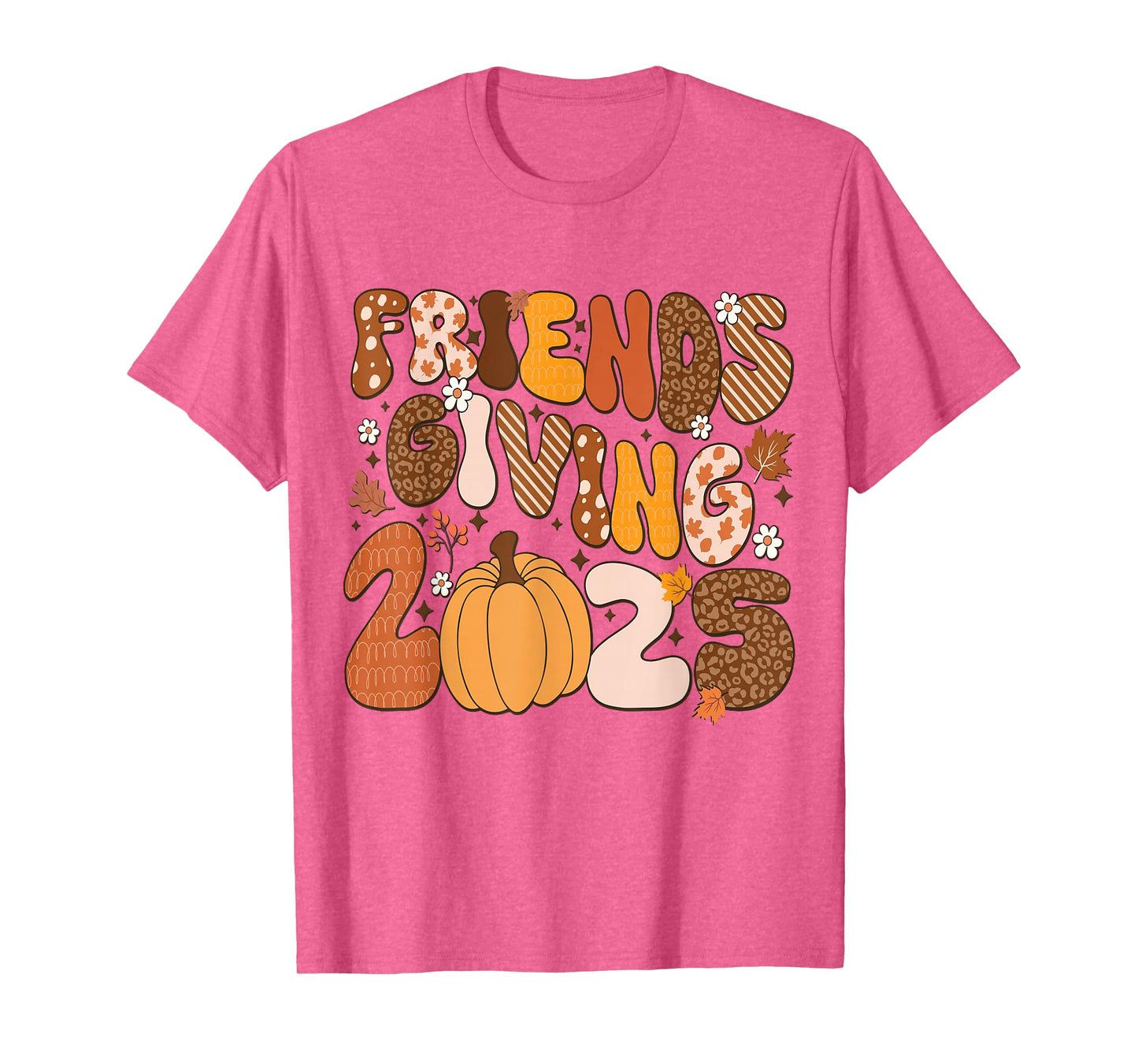 Retro Friends Giving 2025 Thanksgiving Fall Friendsgiving T-Shirt