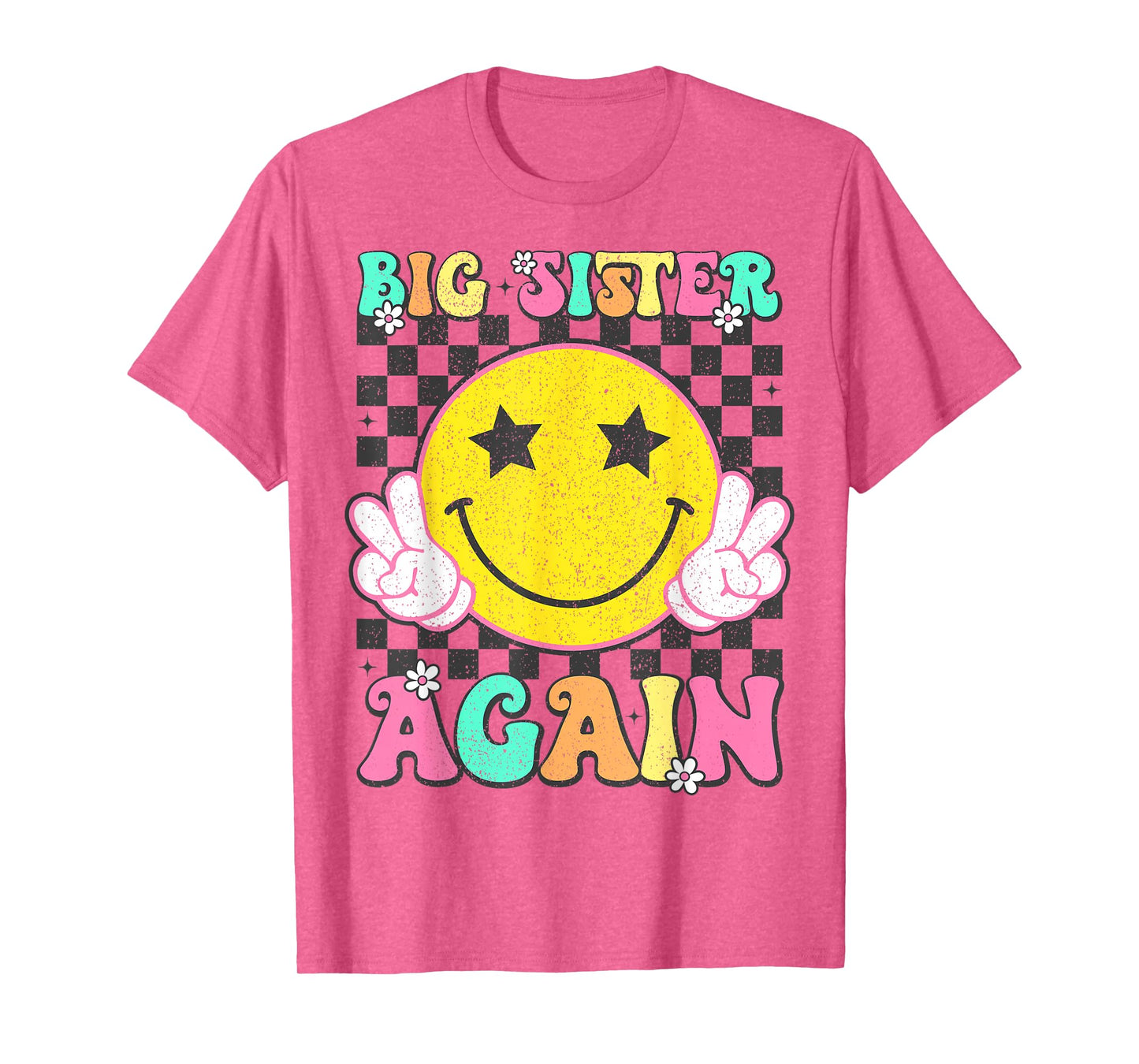 Big Sister Again Groovy Big Sister Girls Toddlers T-Shirt